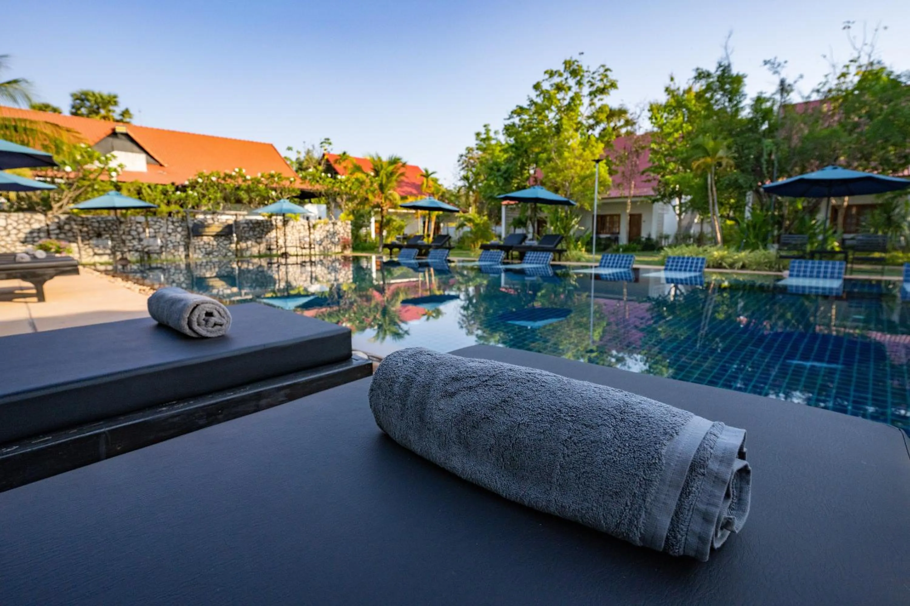 sunbed in Amazing Smile Angkor Resort