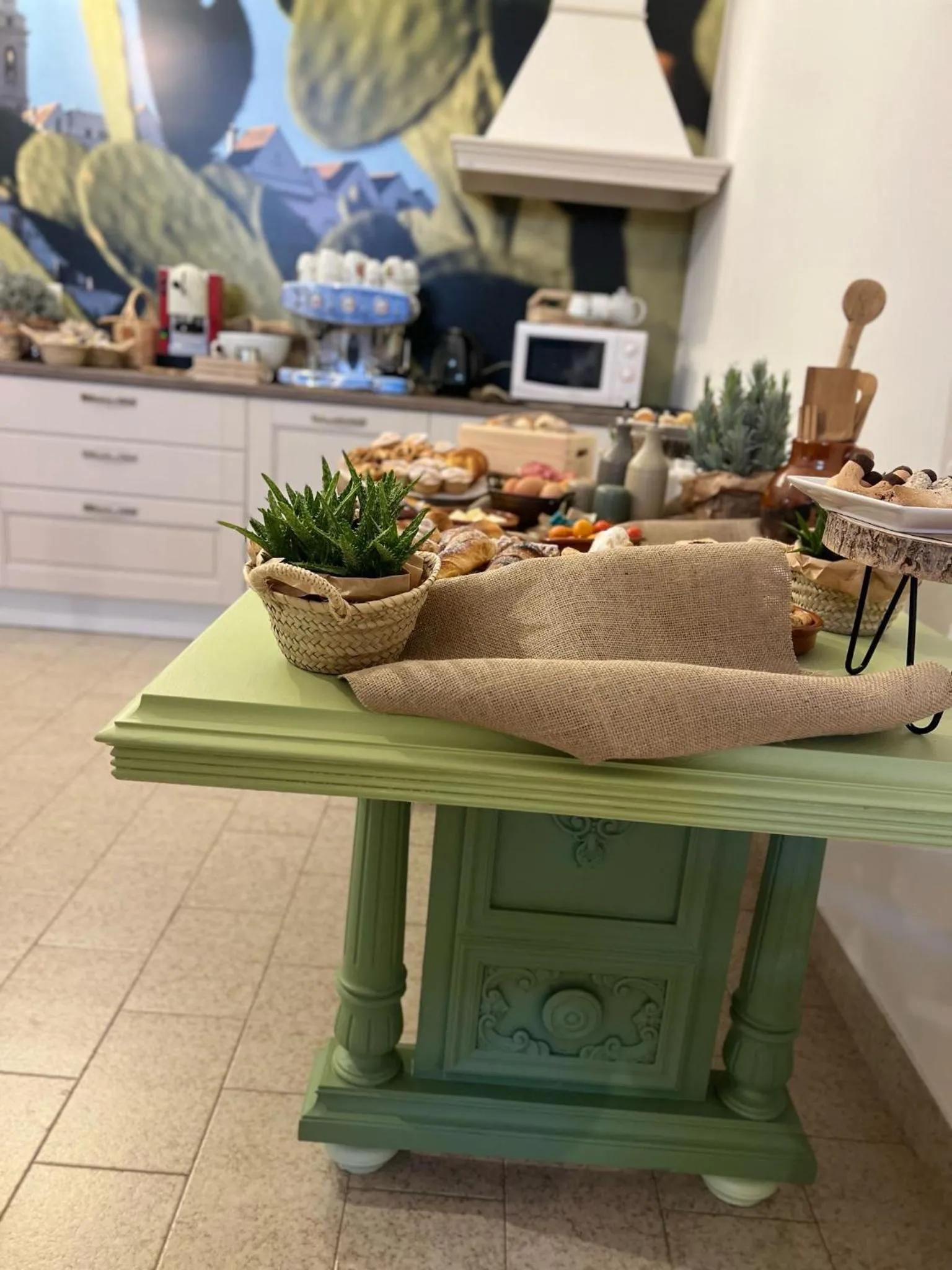 Kitchen or kitchenette in B&B Villa Maggi