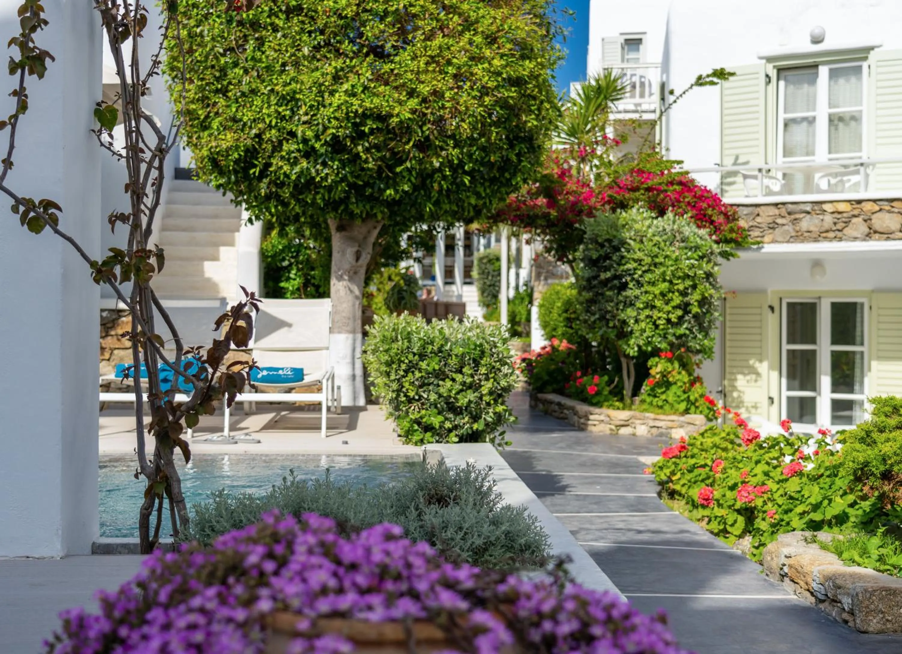 Patio in Semeli Hotel Mykonos