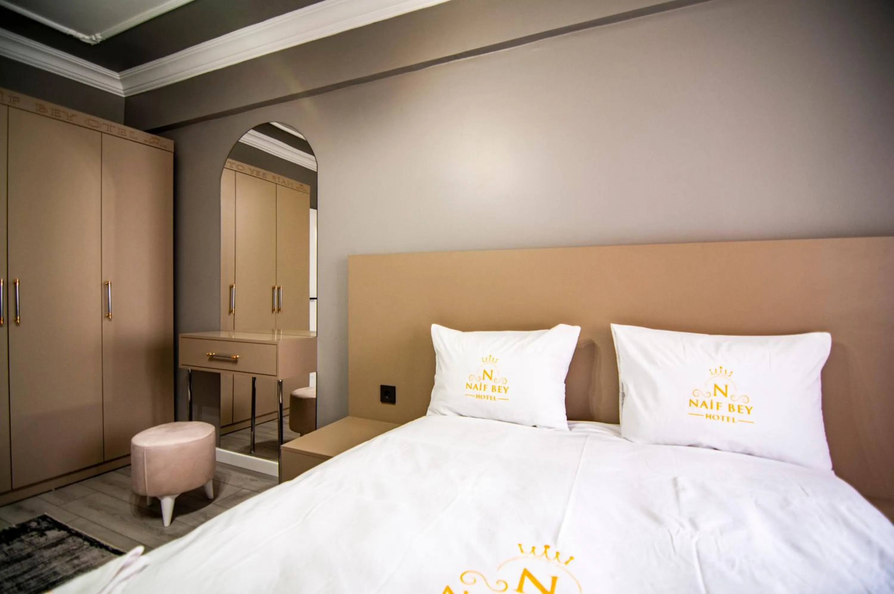 Bed in Naif Bey Hotel