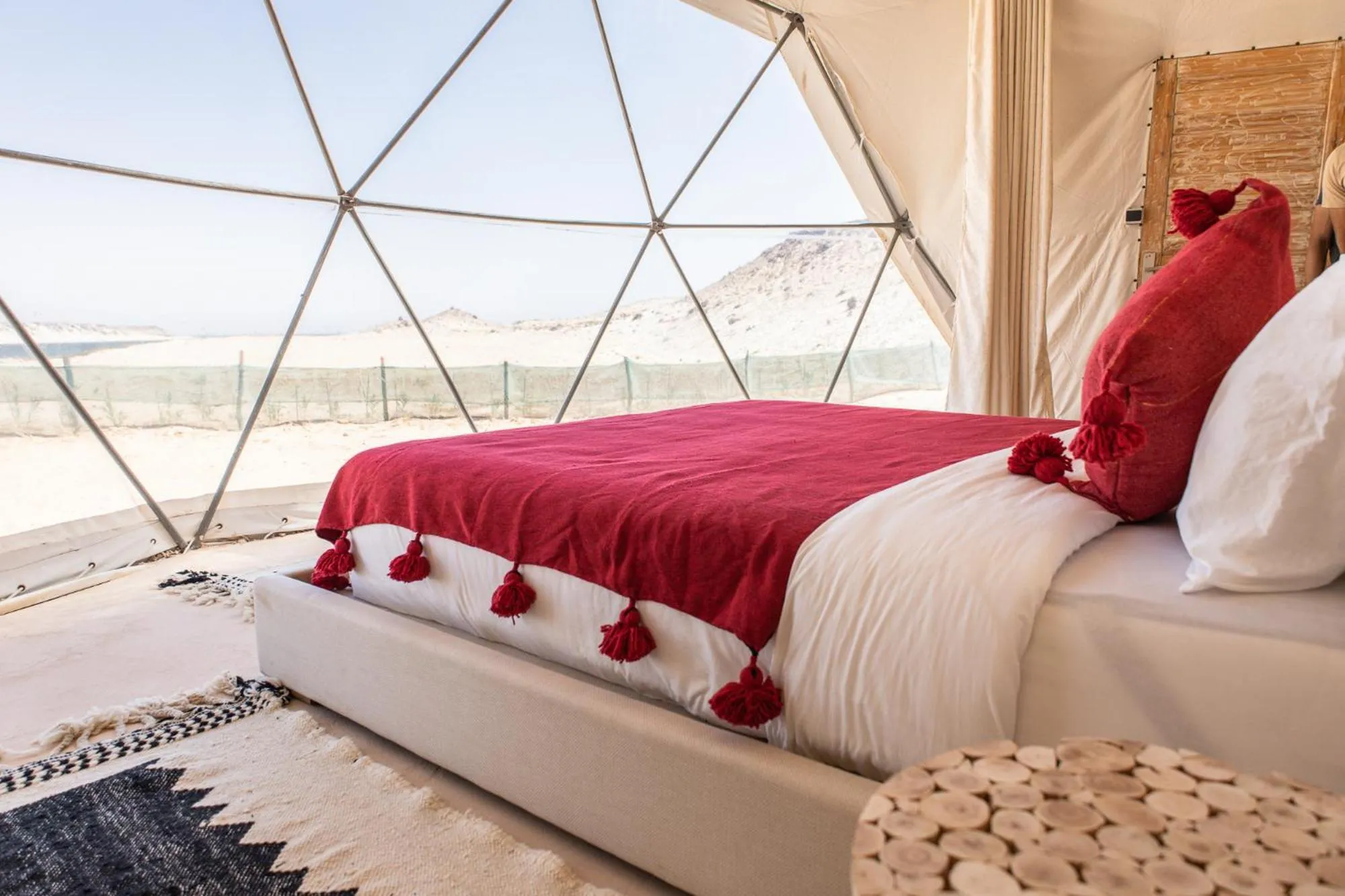 Bed in Desert Sands Dakhla Lagoon View & Kitesurf Spot