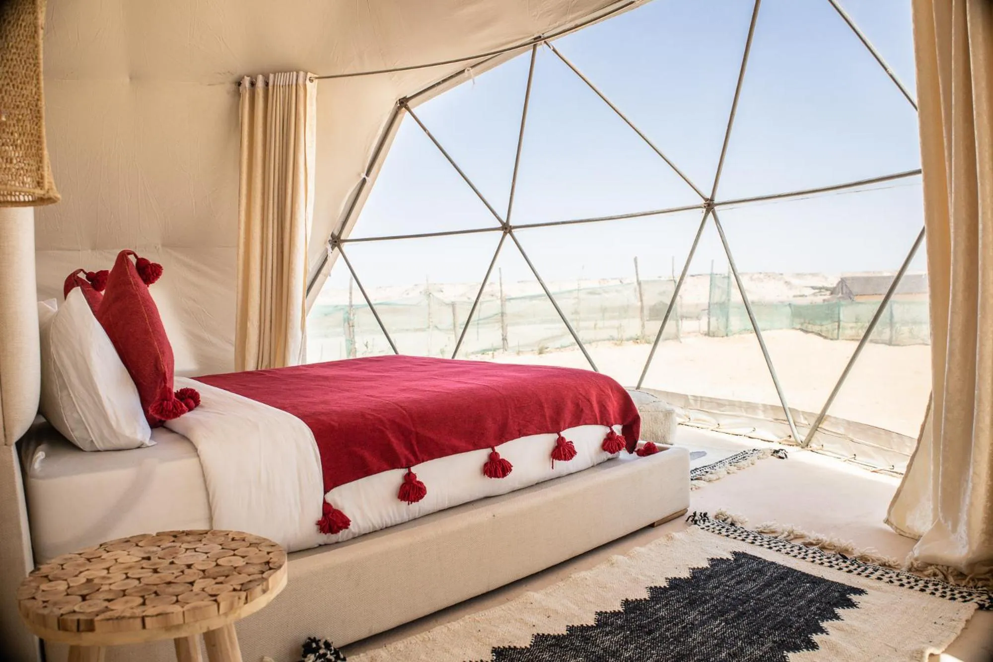 Bed in Desert Sands Dakhla Lagoon View & Kitesurf Spot