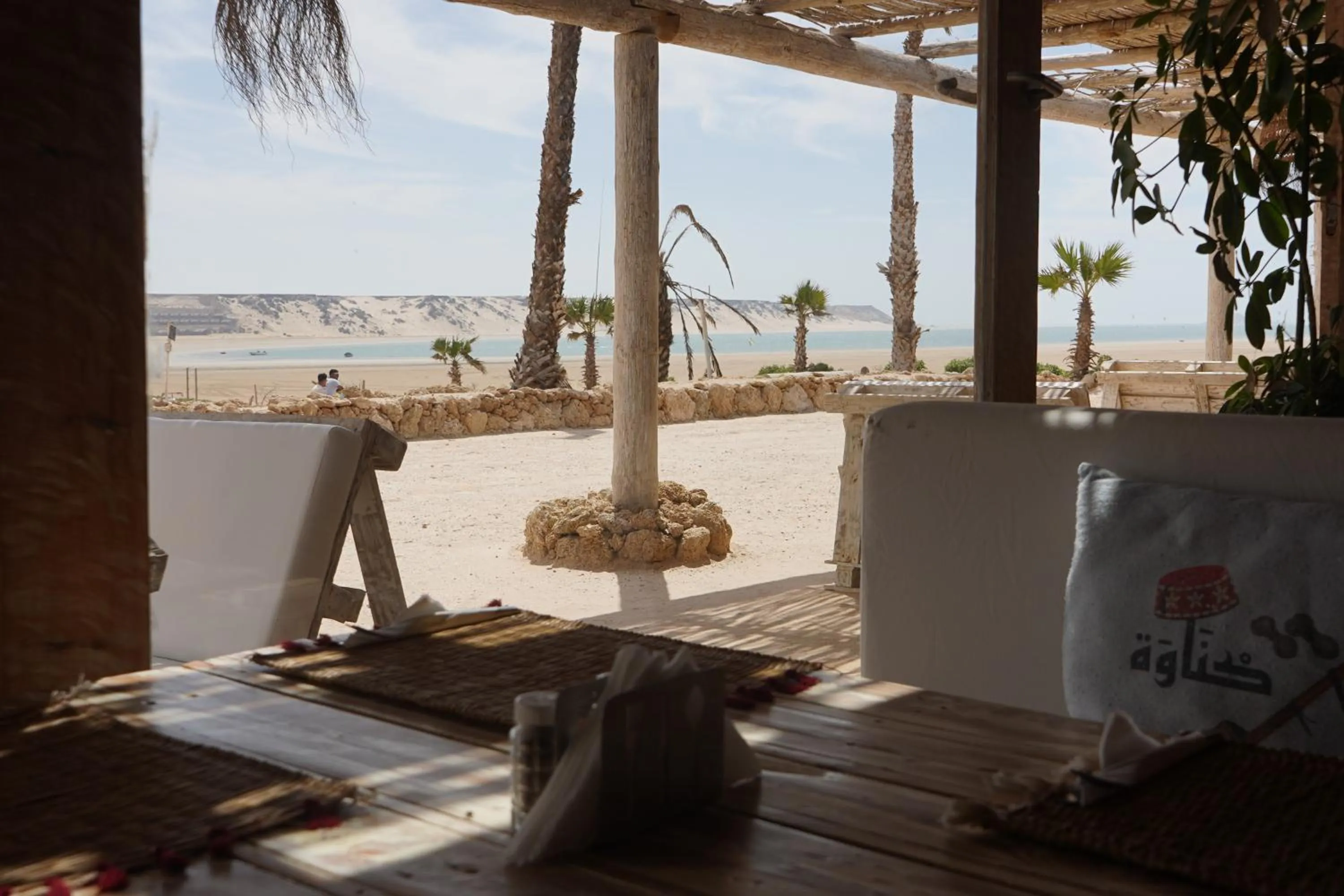 Patio in Desert Sands Dakhla Lagoon View & Kitesurf Spot