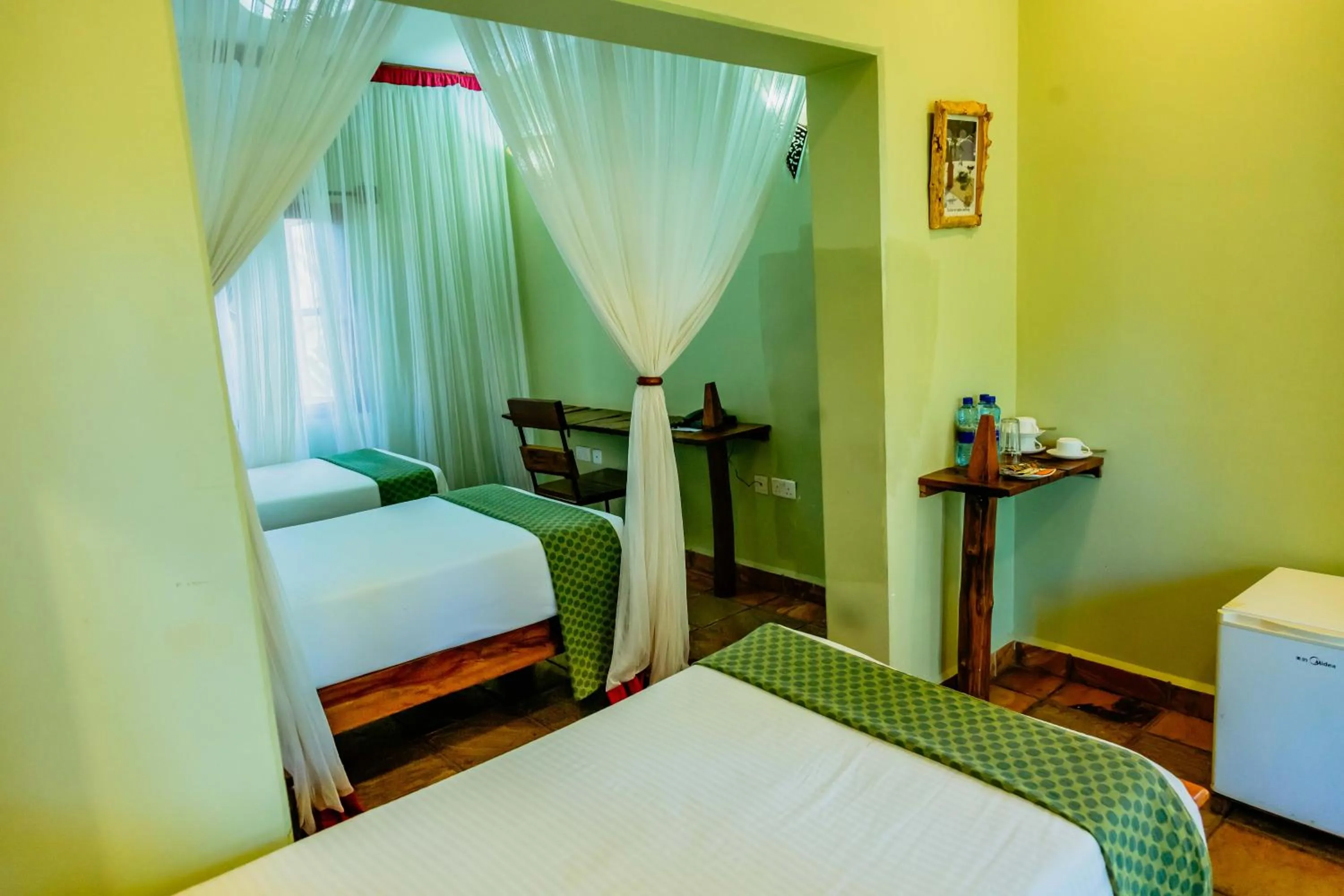 Bed in Weru Weru River Lodge