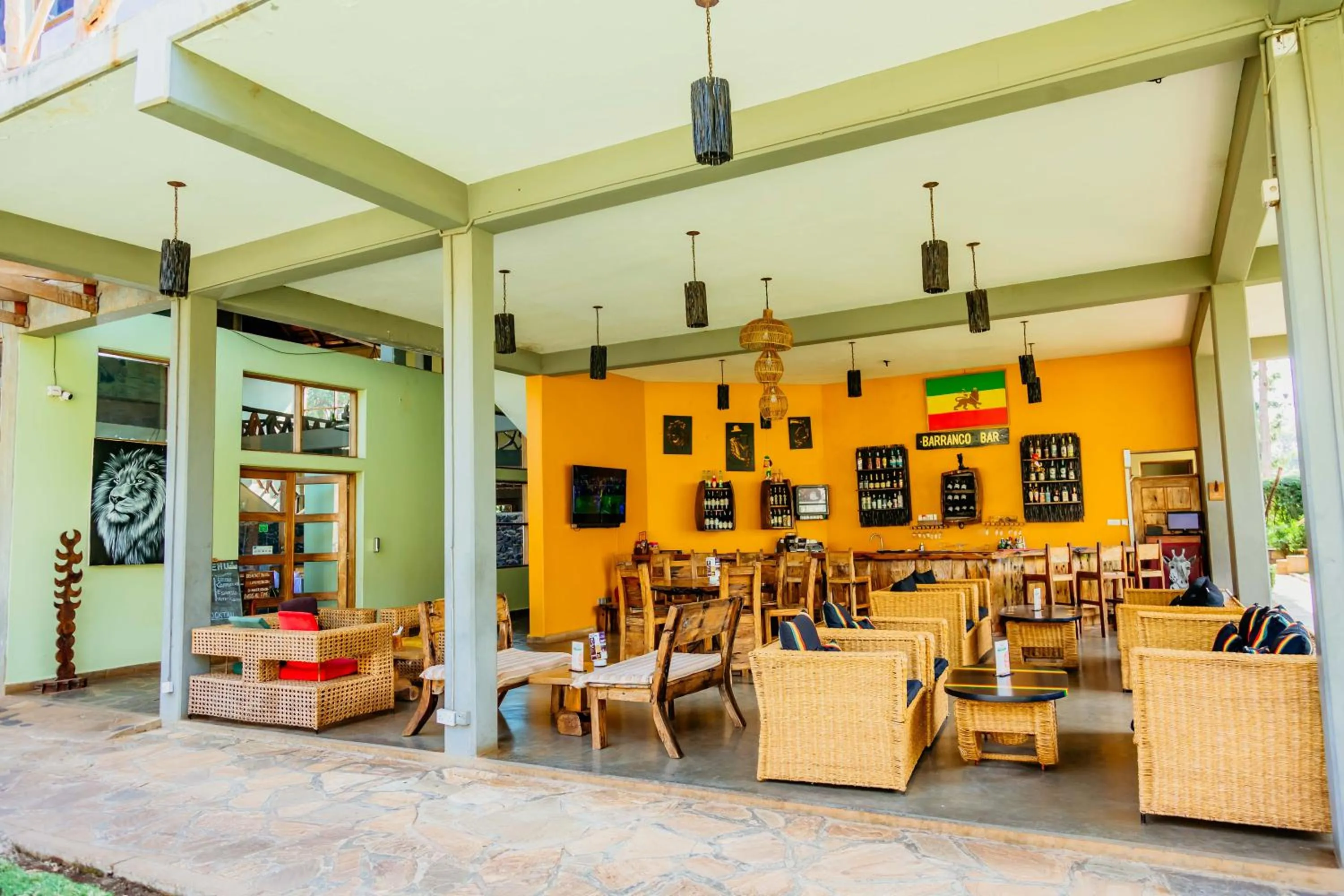 Lounge or bar in Weru Weru River Lodge