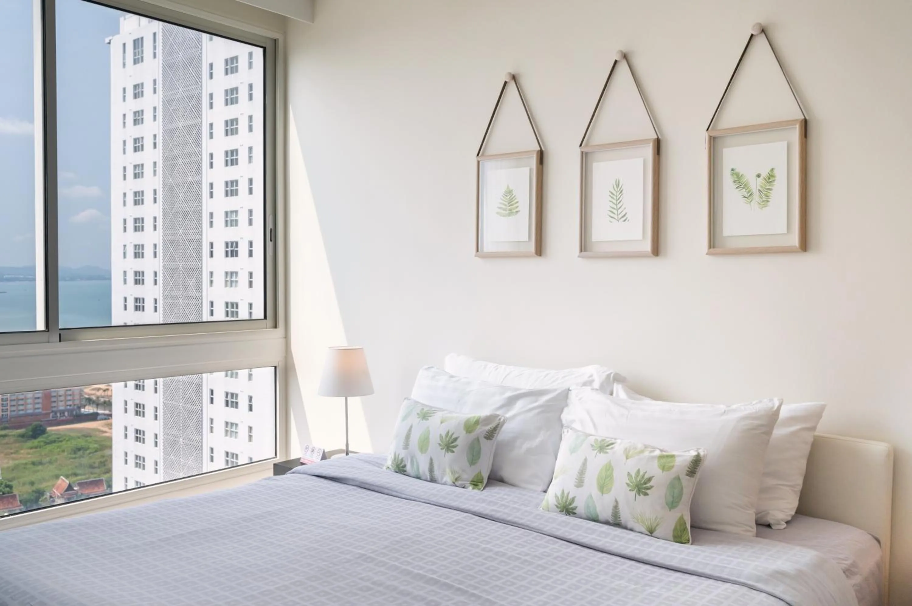 Bed in 2BR Family Condo - Veranda Pattaya - Beachfront