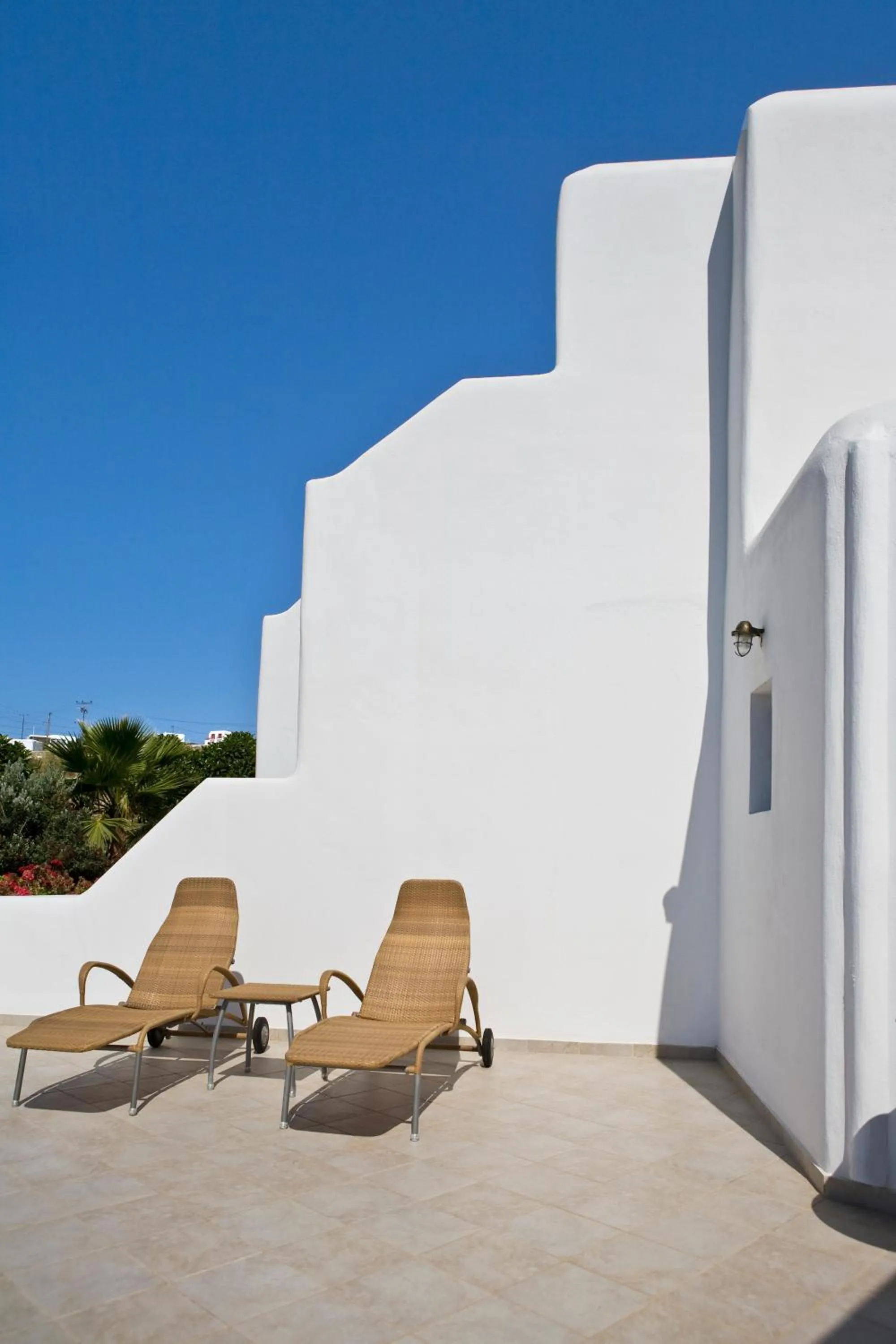 Patio in Yiannaki Hotel