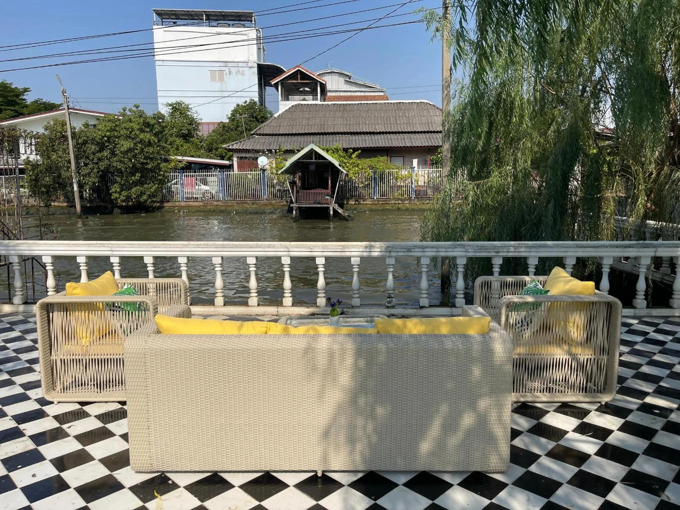 Patio in Arpo Pool Villa Riverside Bangkok