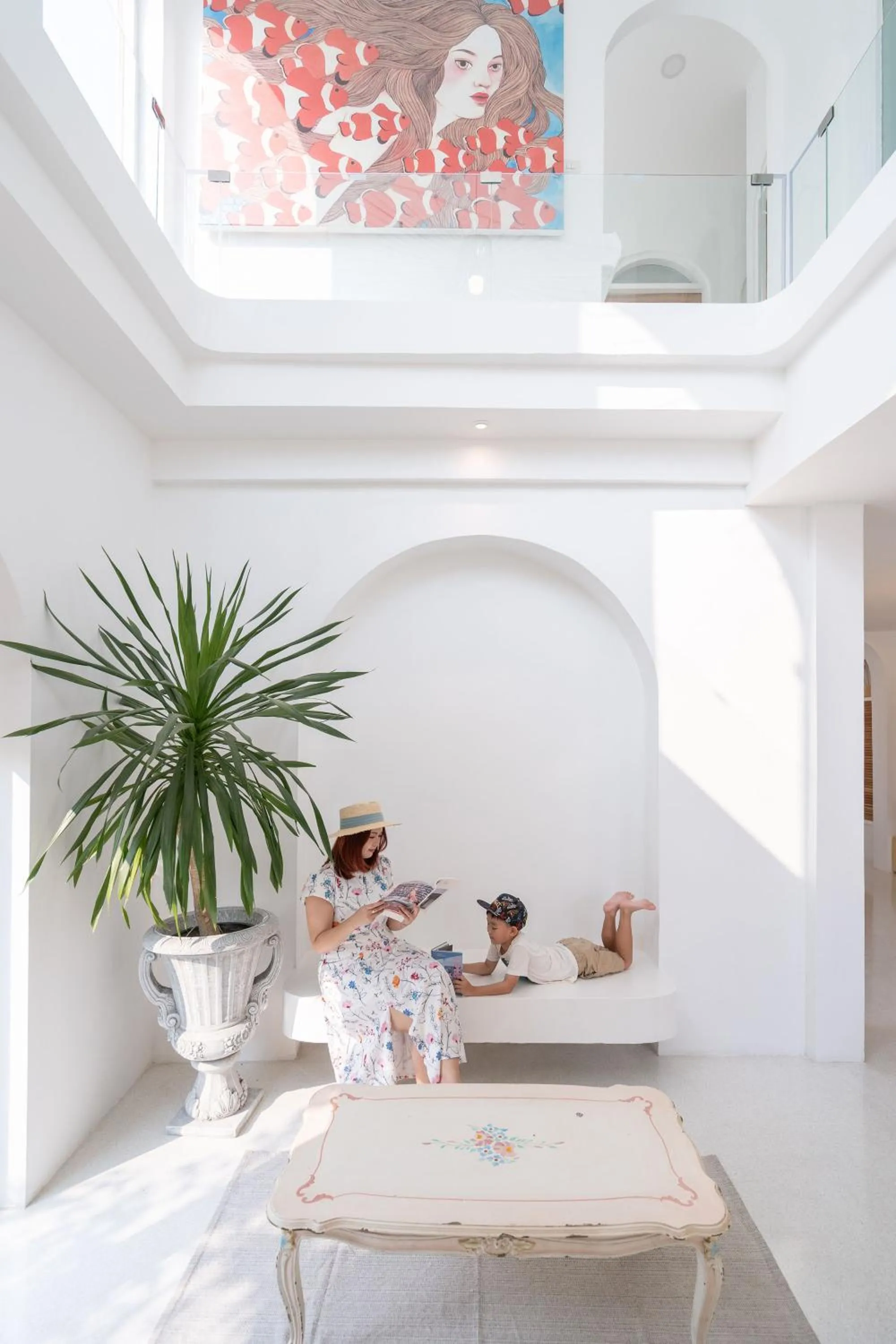 Living room in Arpo Pool Villa Riverside Bangkok
