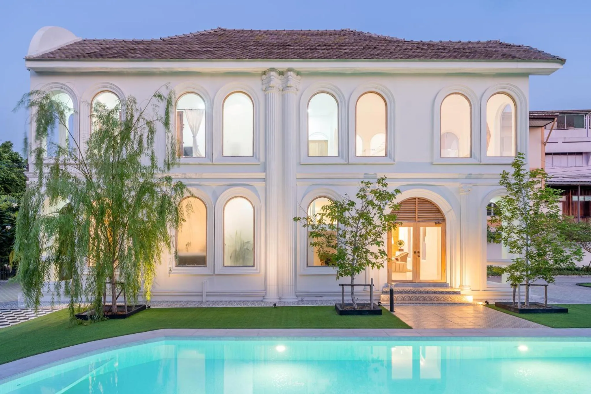 Property building in Arpo Pool Villa Riverside Bangkok