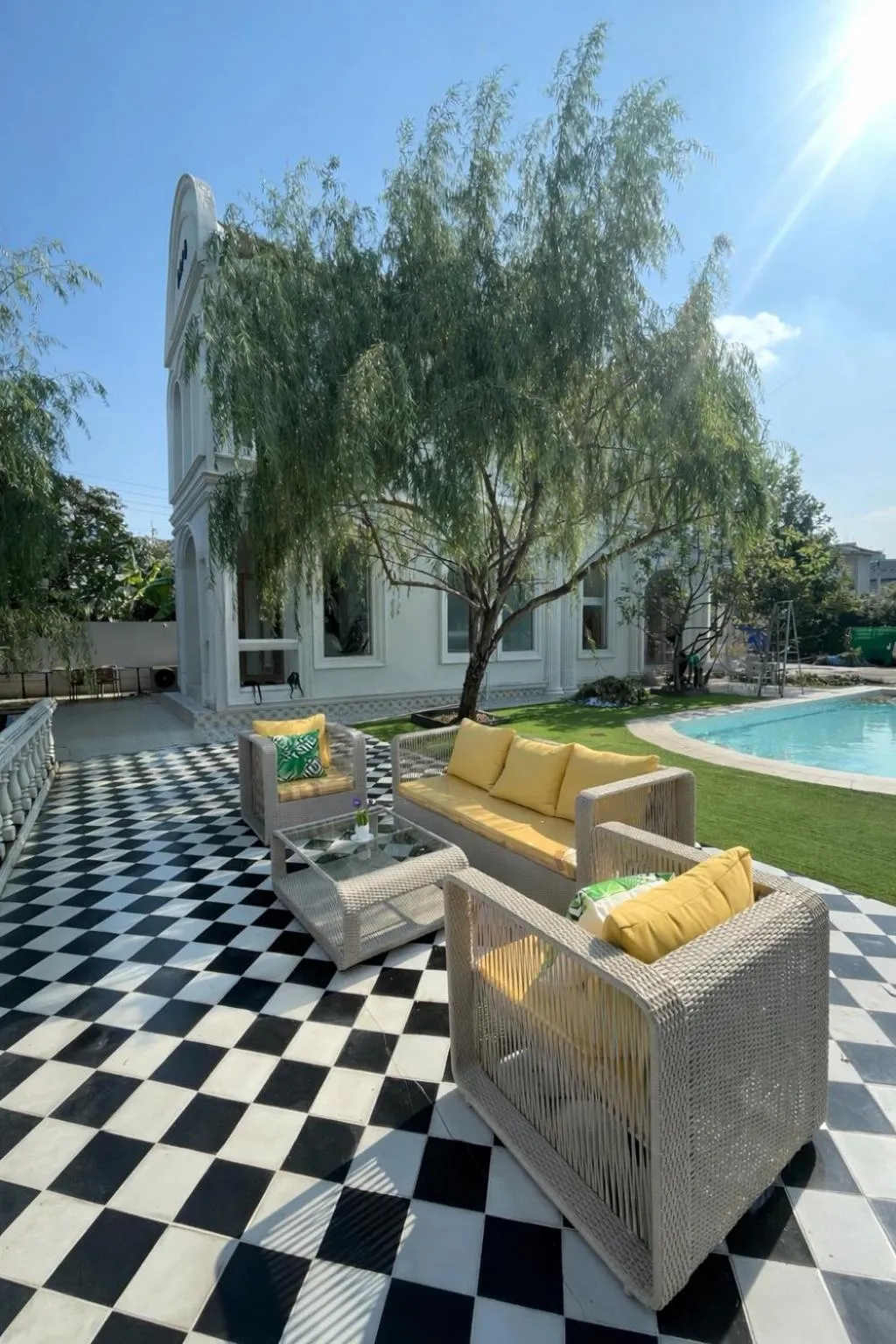 Patio in Arpo Pool Villa Riverside Bangkok