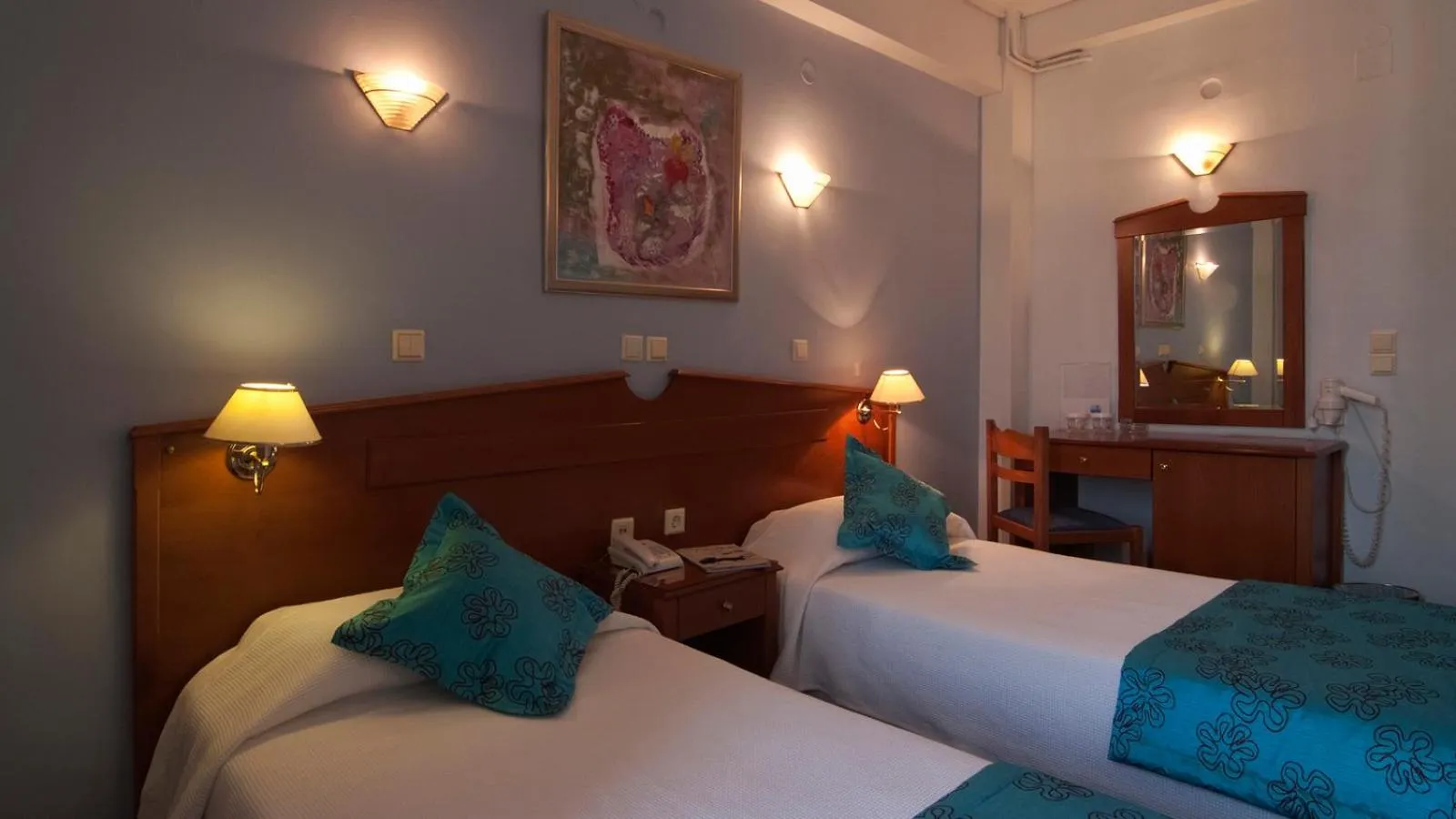 Bed in Triton Hotel Piraeus