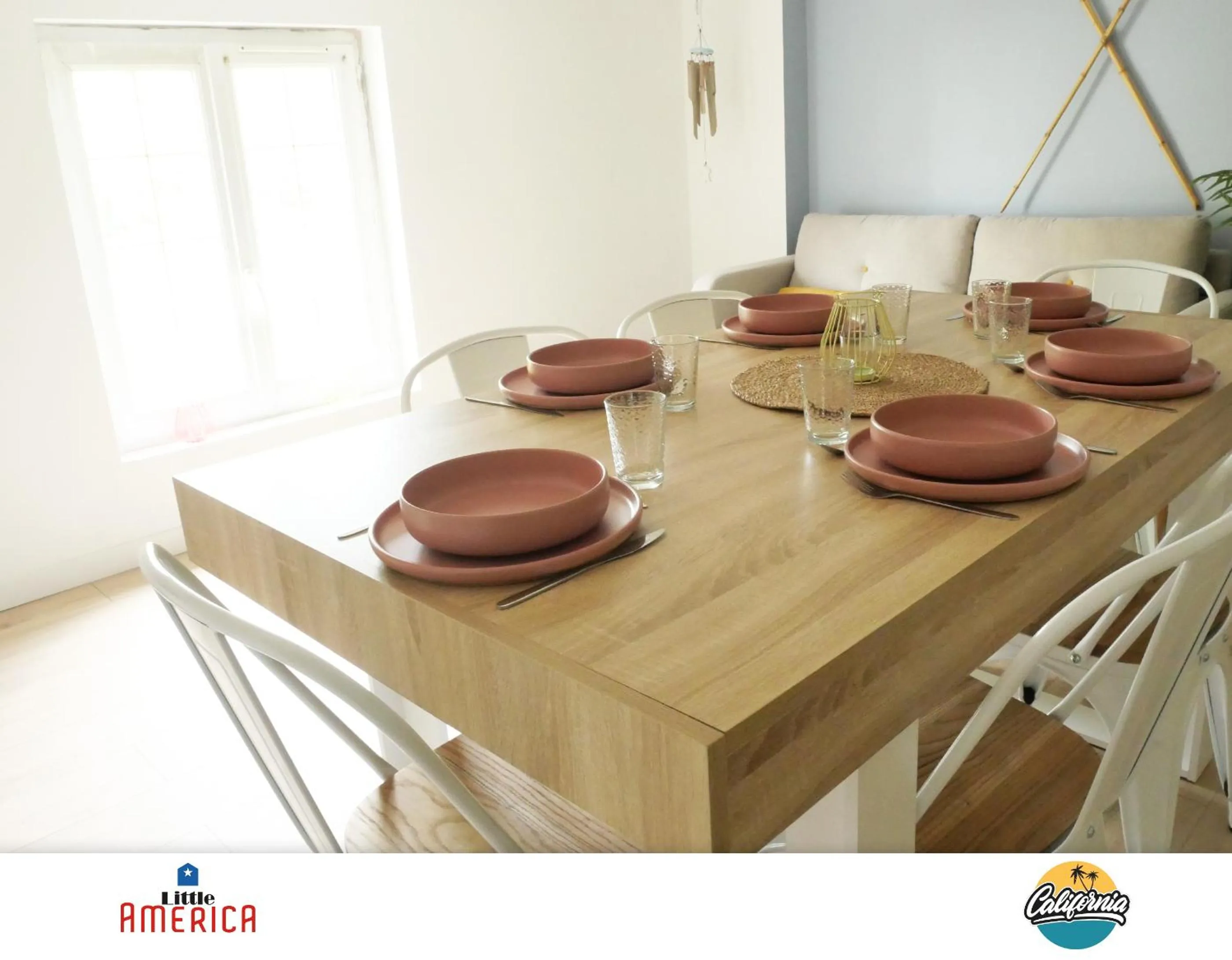 Dining area in Little America - Appart Hôtel 3km Futuroscope