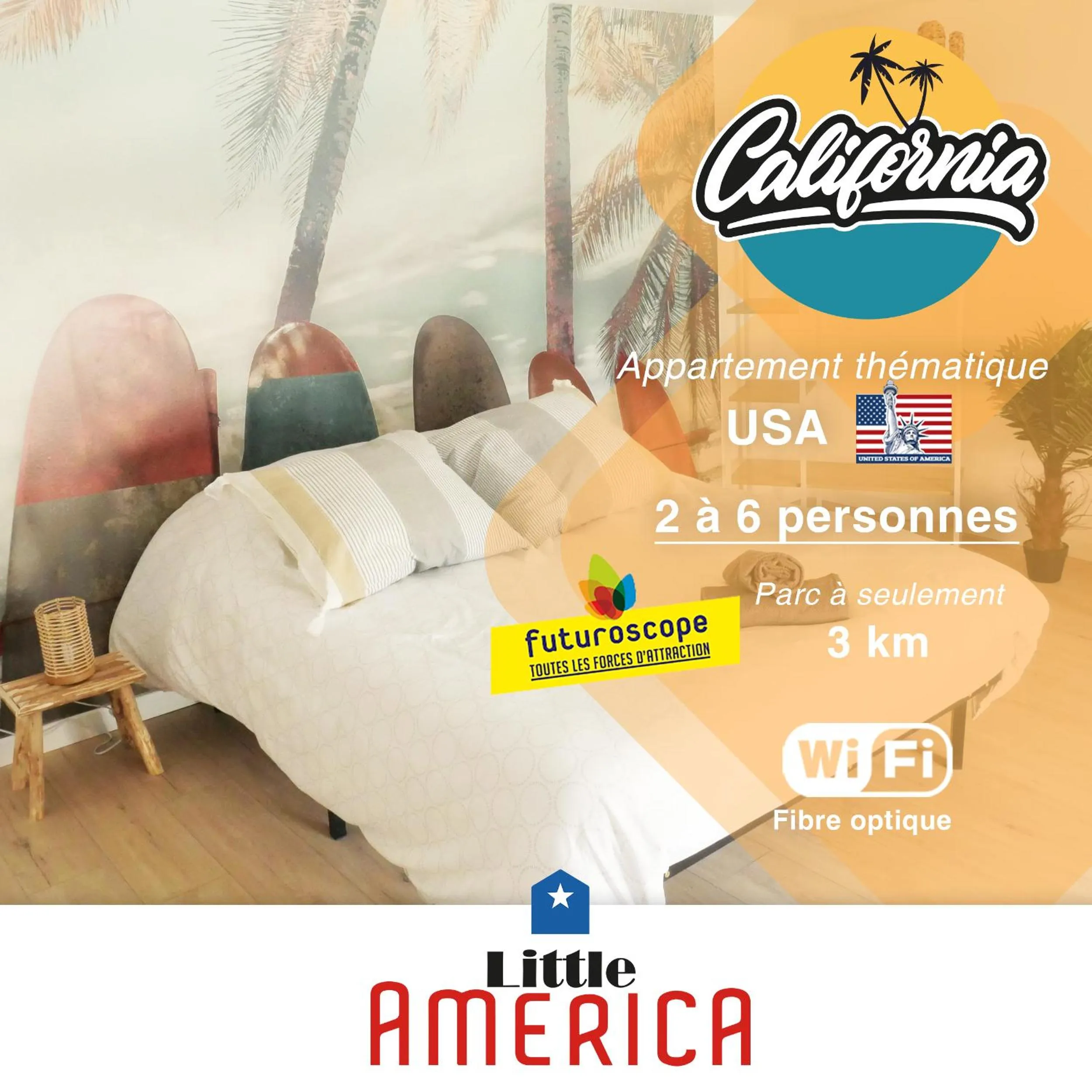 Property logo or sign, Bed in Little America - Appart Hôtel 3km Futuroscope