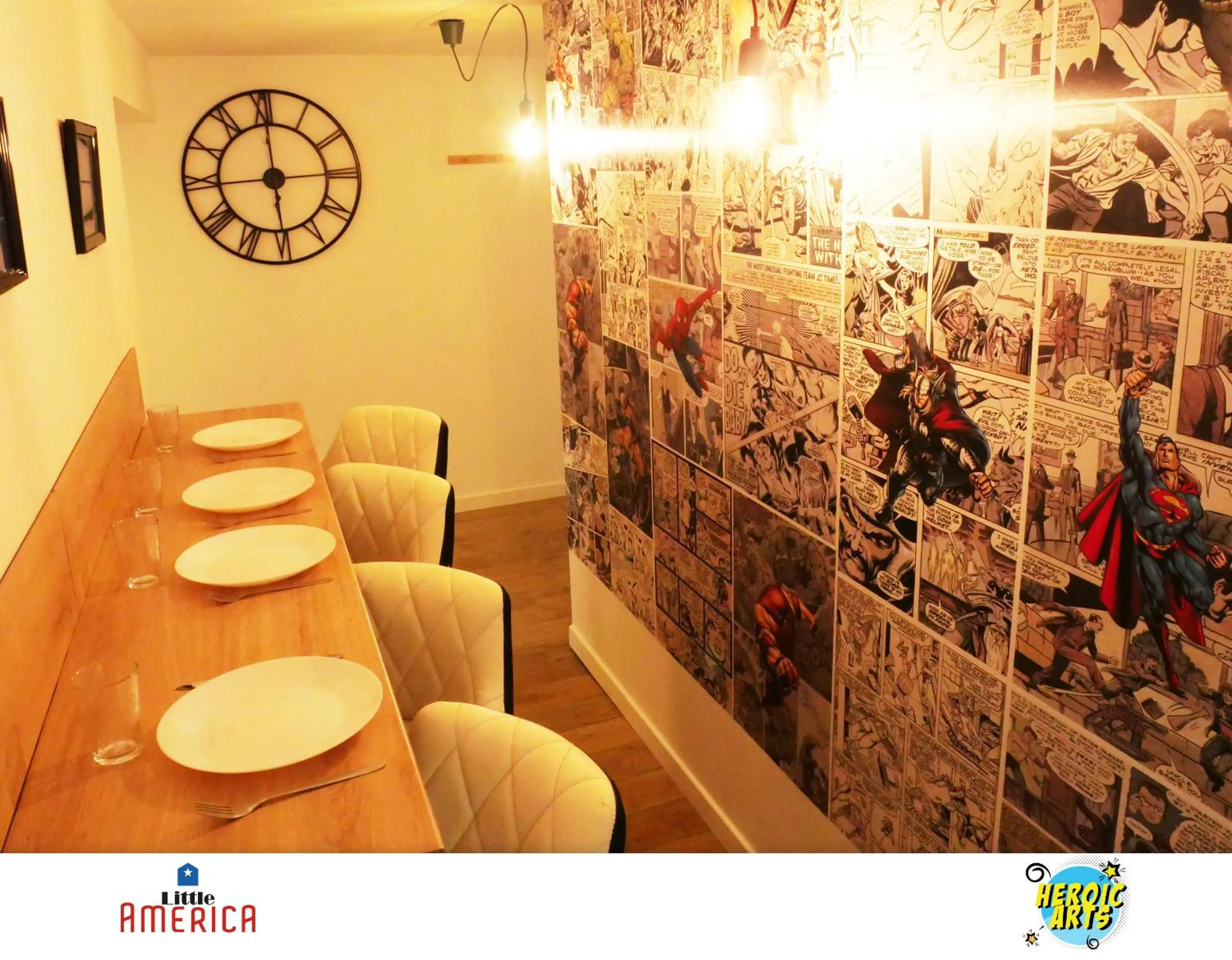 Seating area in Little America - Appart Hôtel 3km Futuroscope