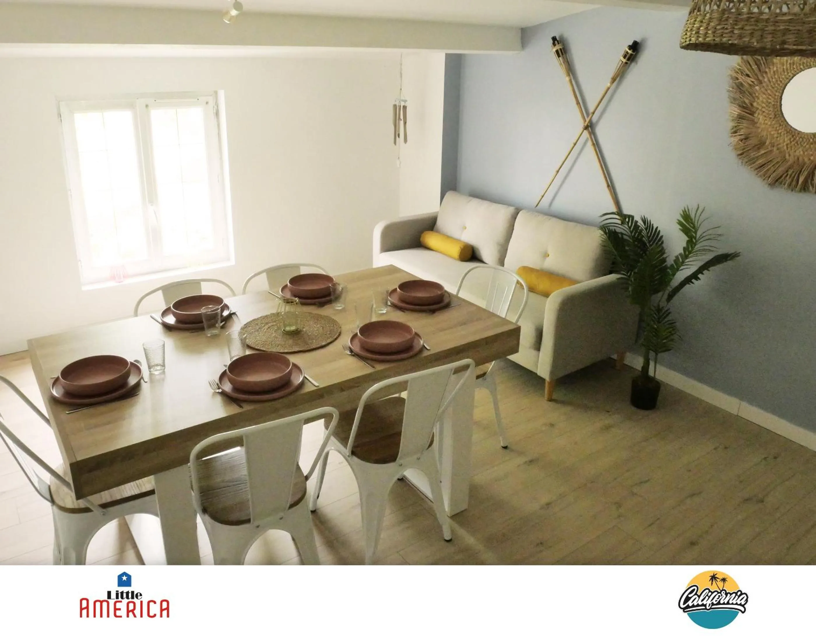 Living room in Little America - Appart Hôtel 3km Futuroscope