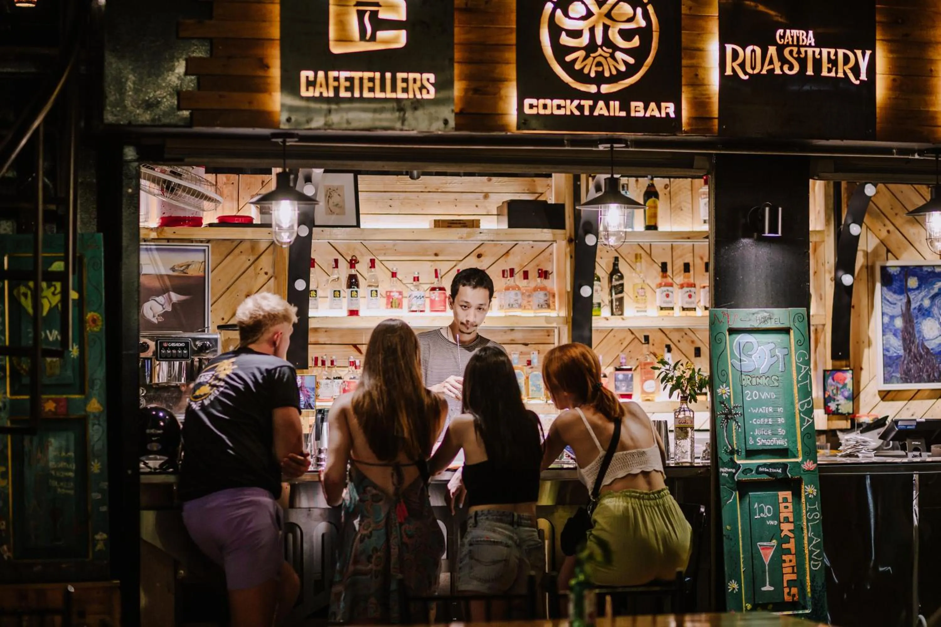 People in Republic Hostel Cat Ba