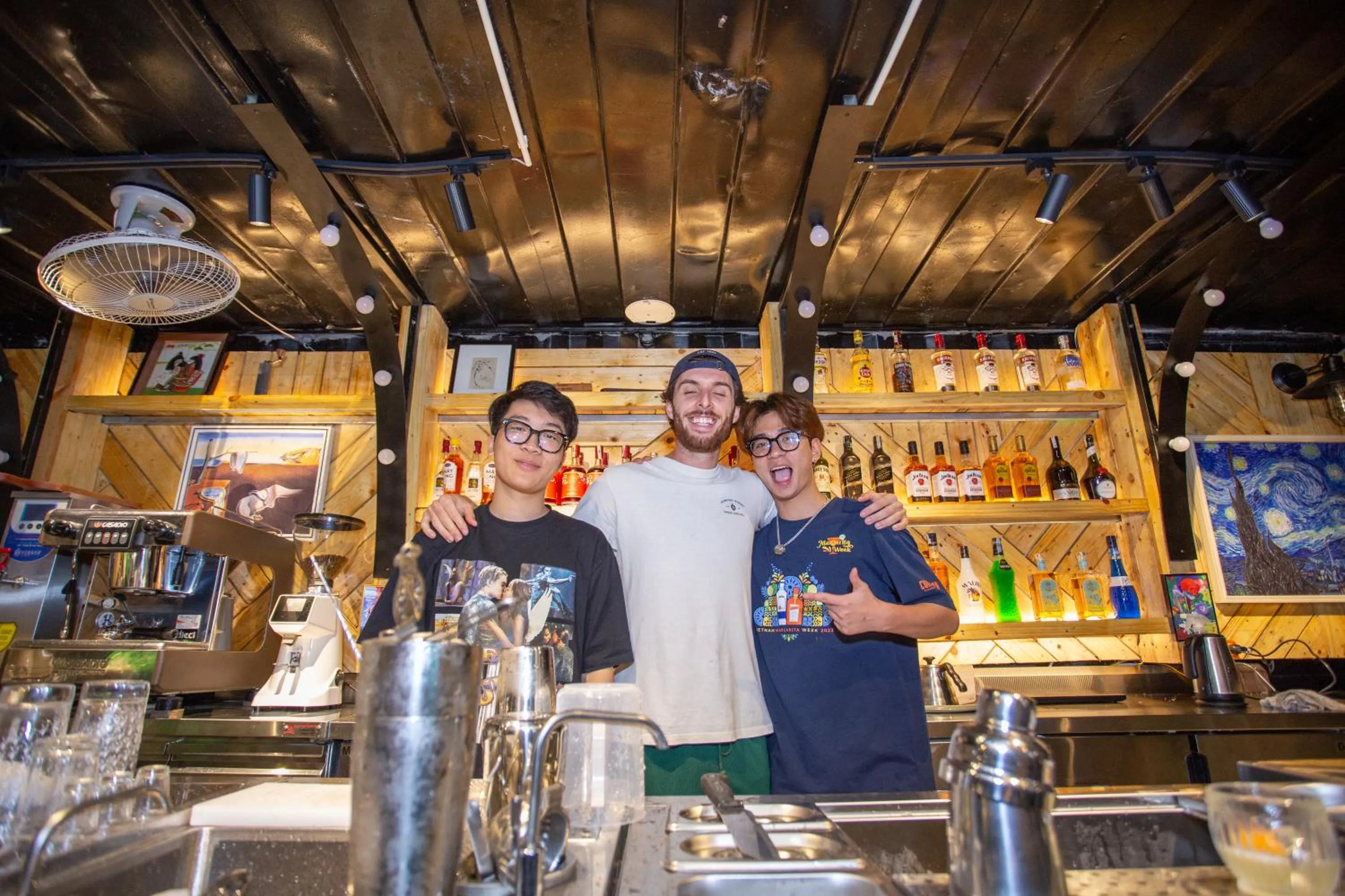 People in Republic Hostel Cat Ba