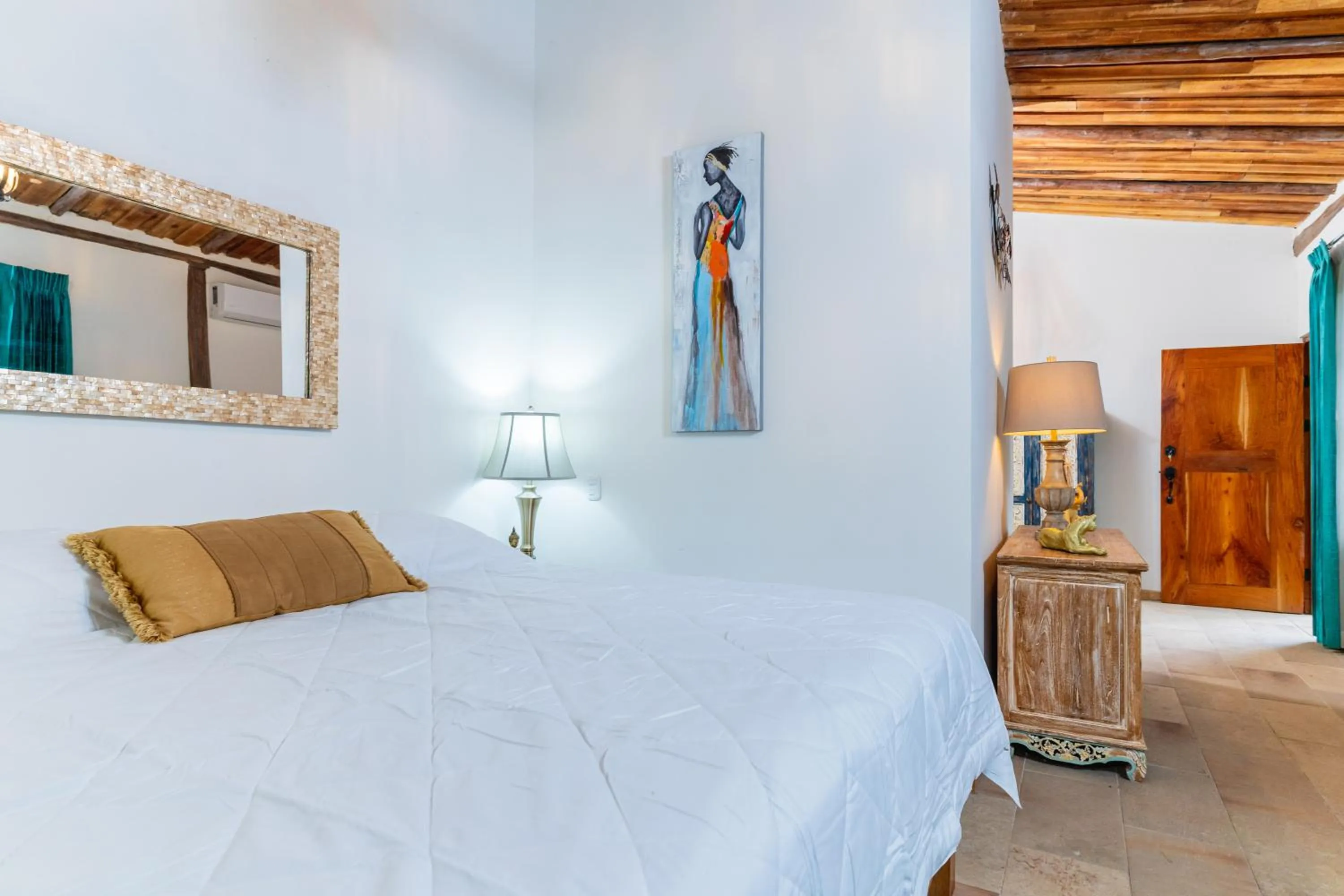 Bed in Hacienda La Norma Boho Boutique Hotel