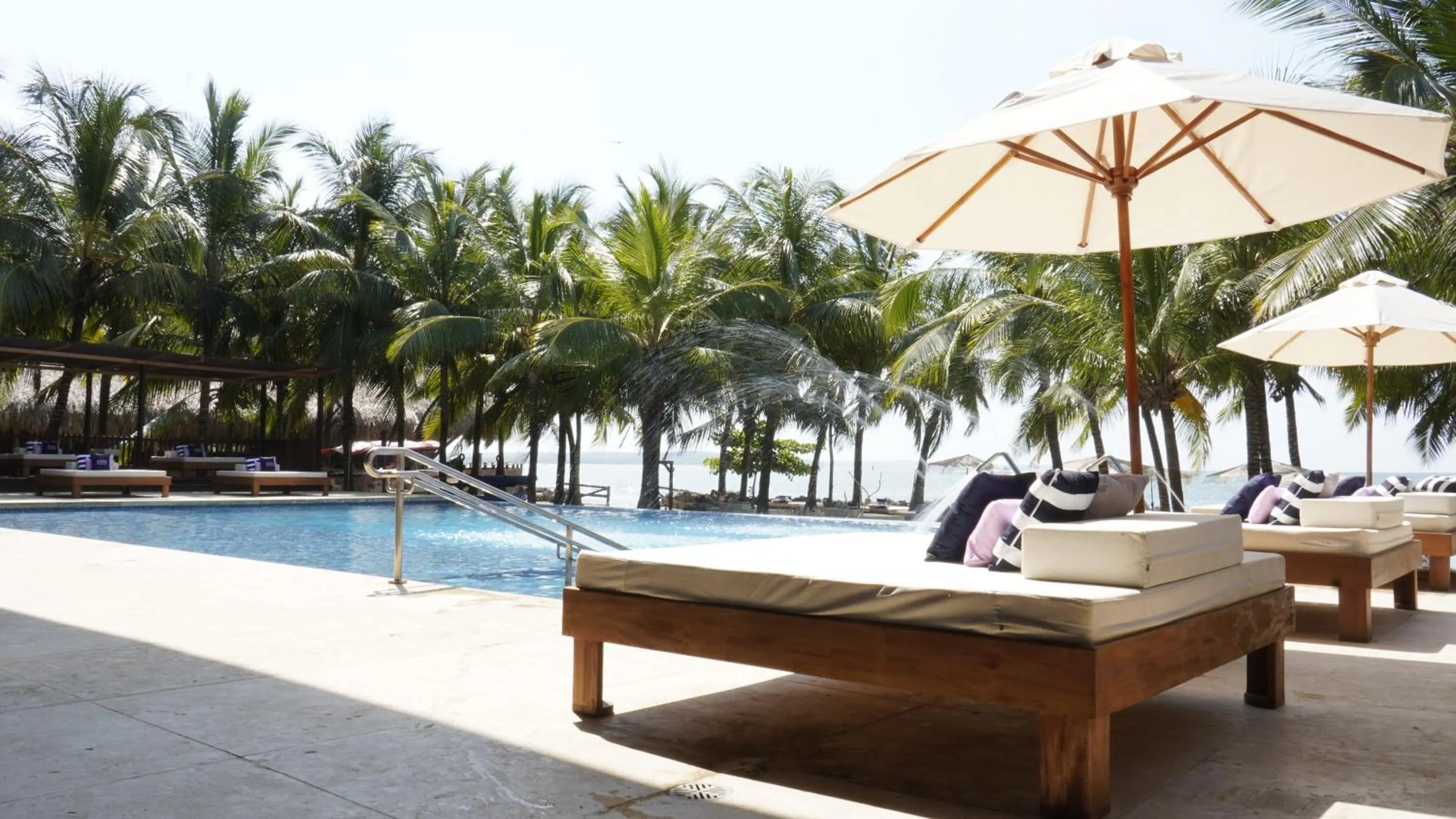 Pool view in Castillete Hotel & Beach Club