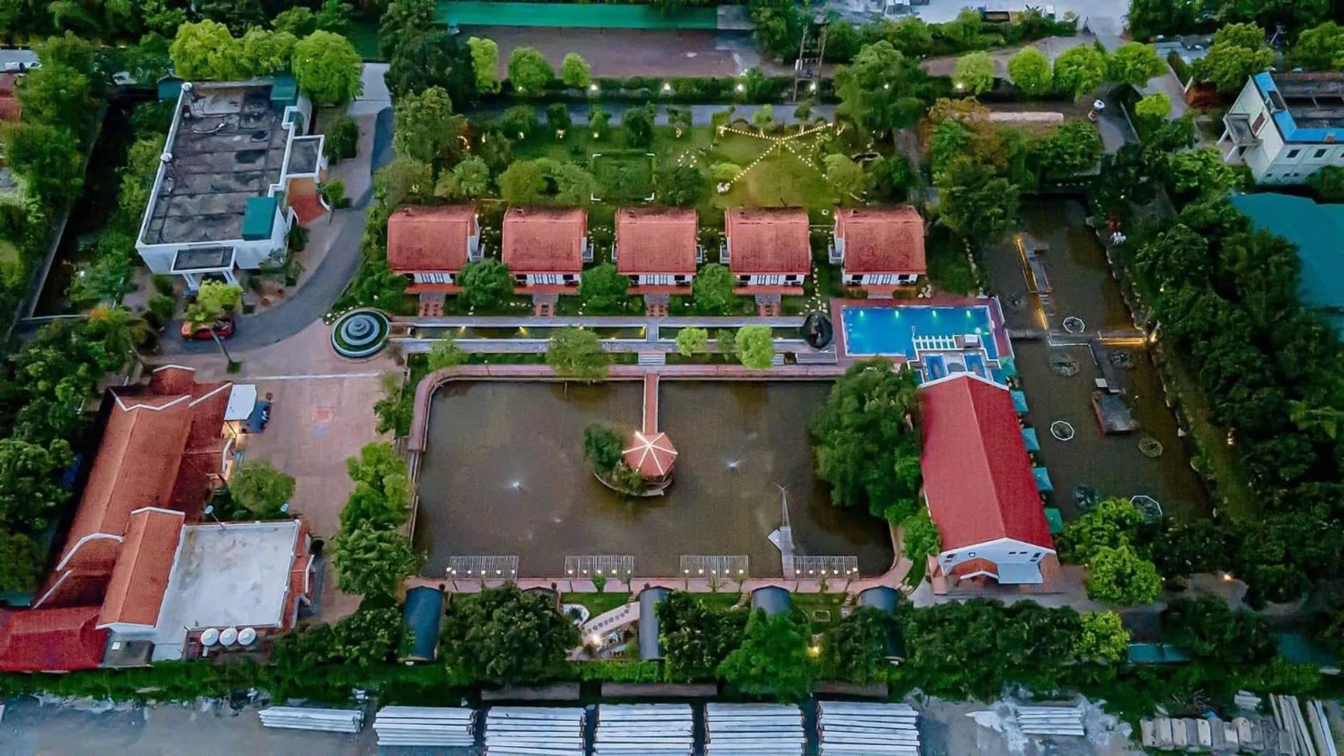 Bird's eye view in Hoa Lu Garden Resort