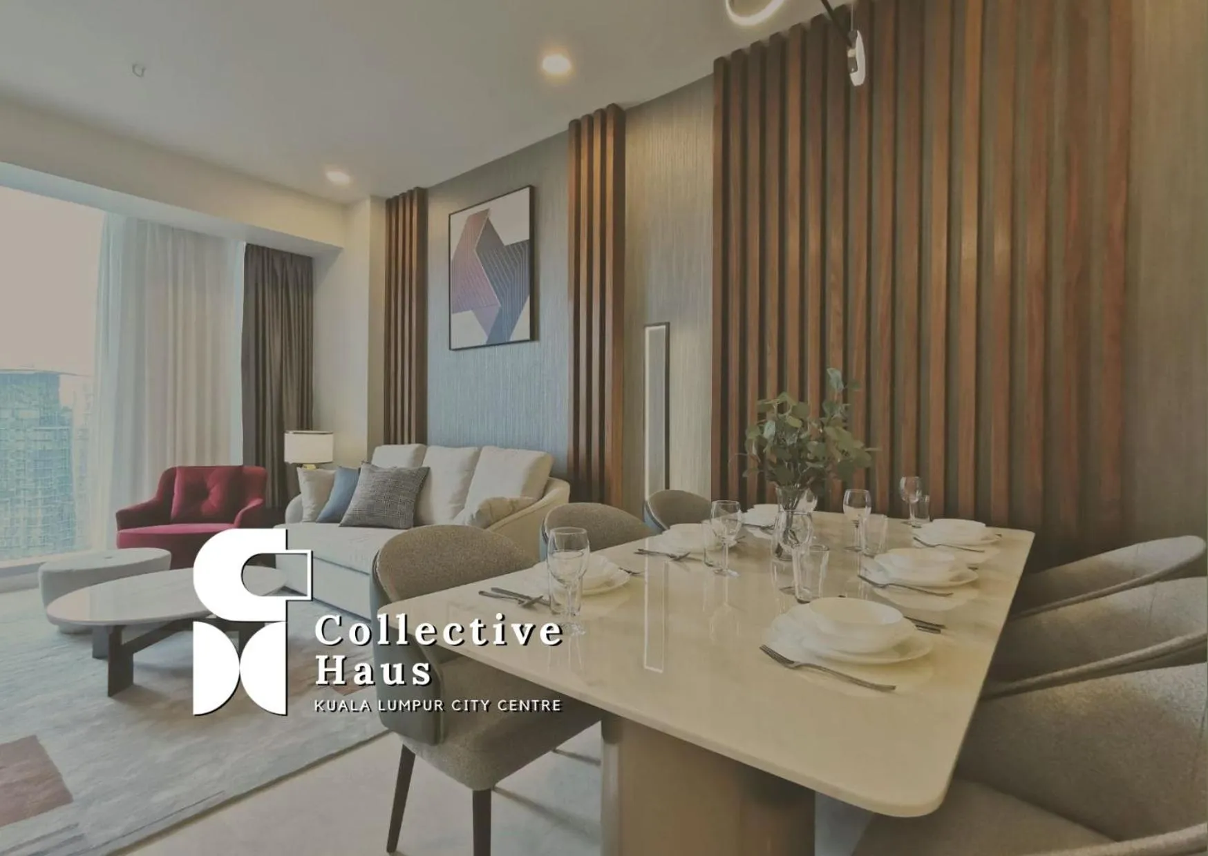 Living room in Tropicana Residence Kuala Lumpur by Collective Haus