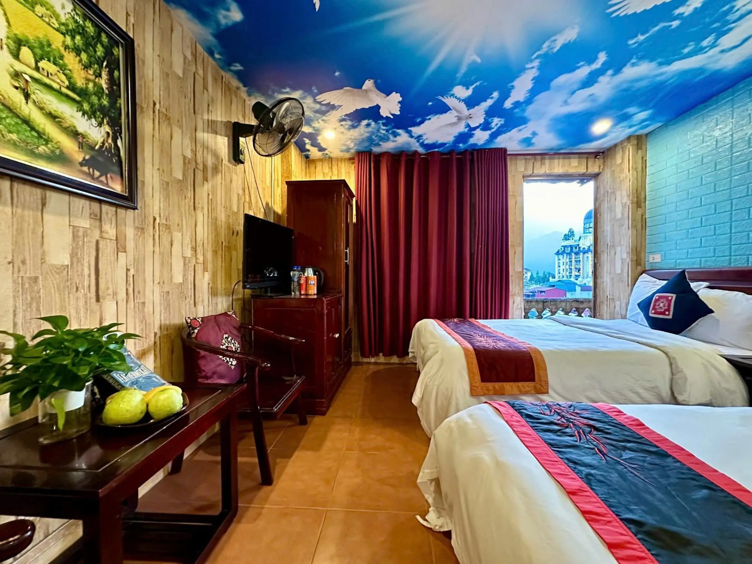 Bed in Hà Giang Hotel Sapa