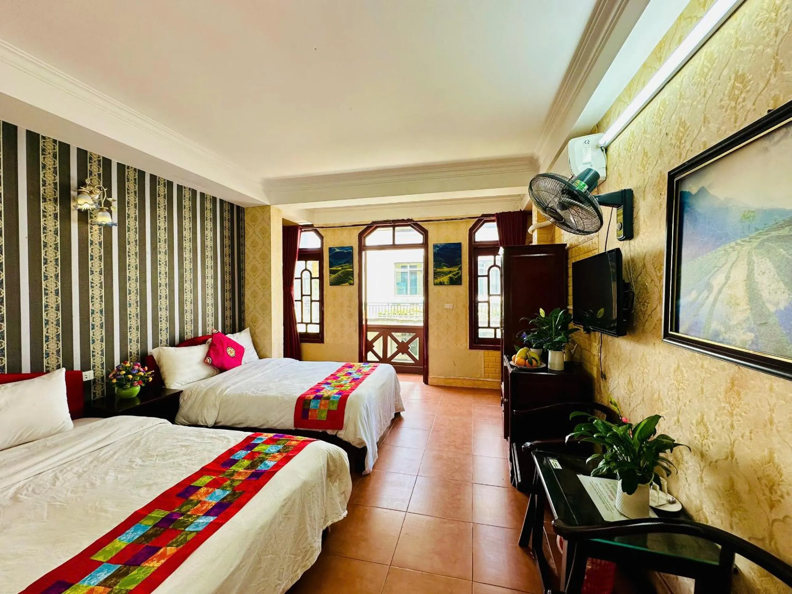 Bed in Hà Giang Hotel Sapa