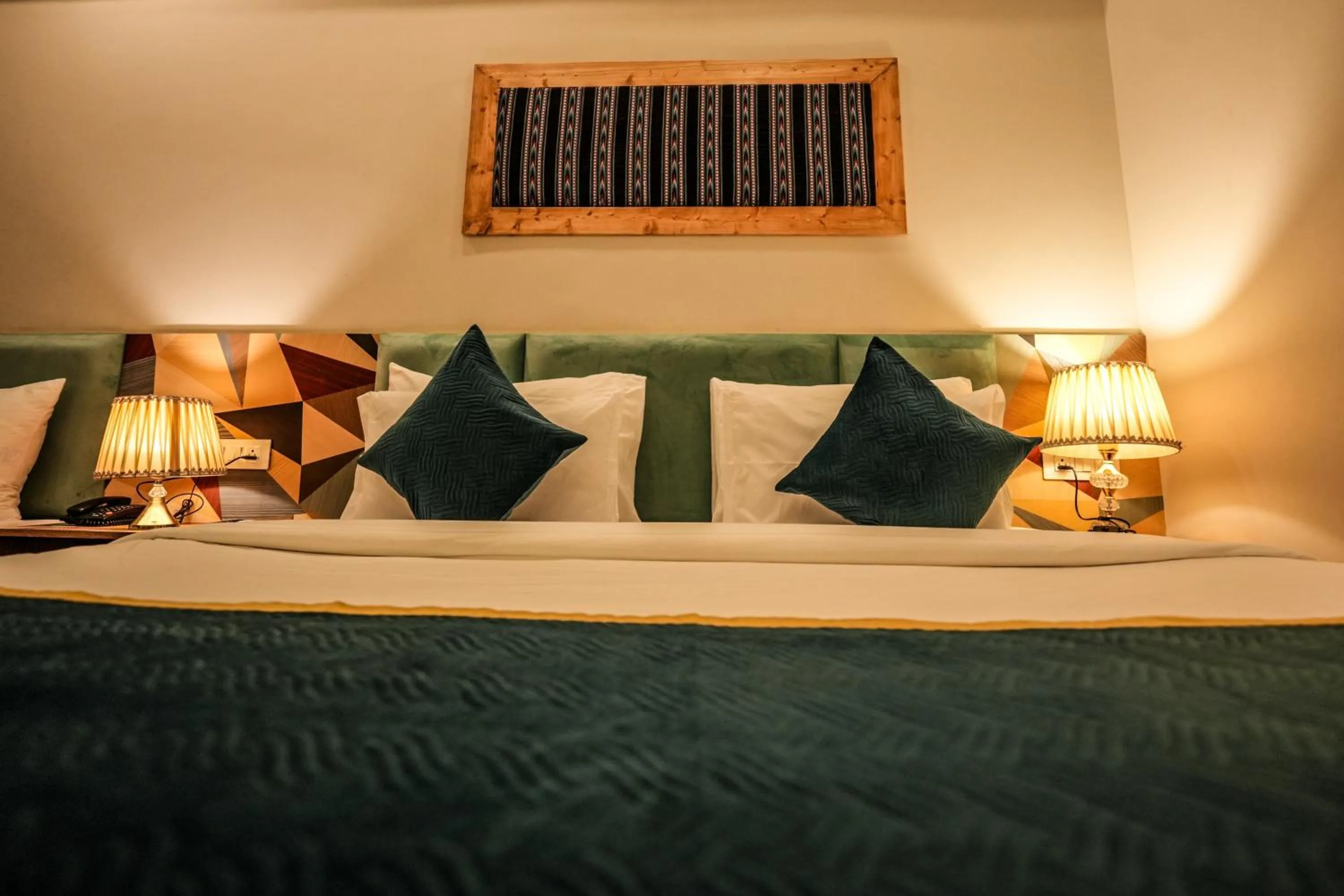 Bed in Hotel Square One by D'Polo Dharamshala