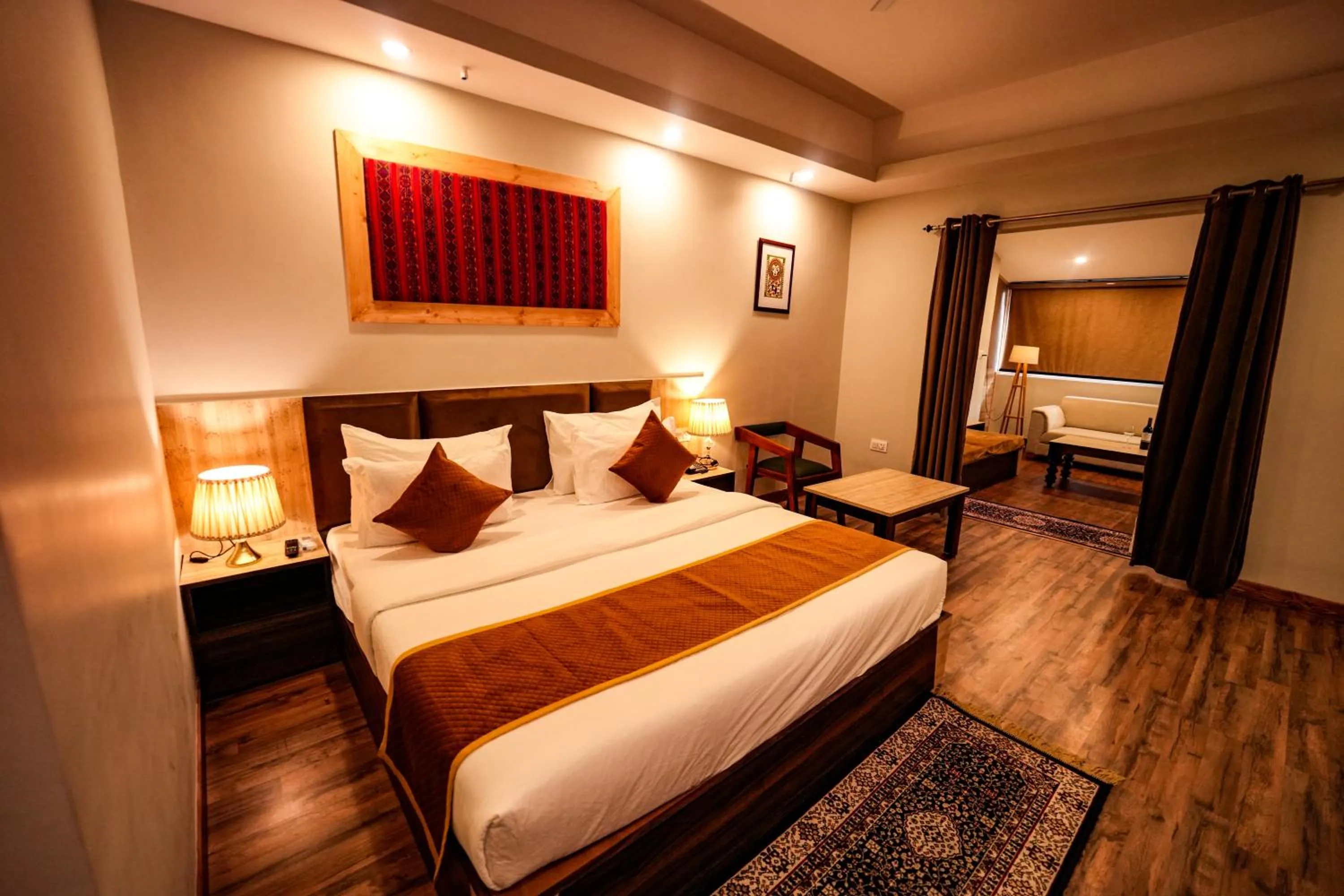 Bedroom, Bed in Hotel Square One by D'Polo Dharamshala