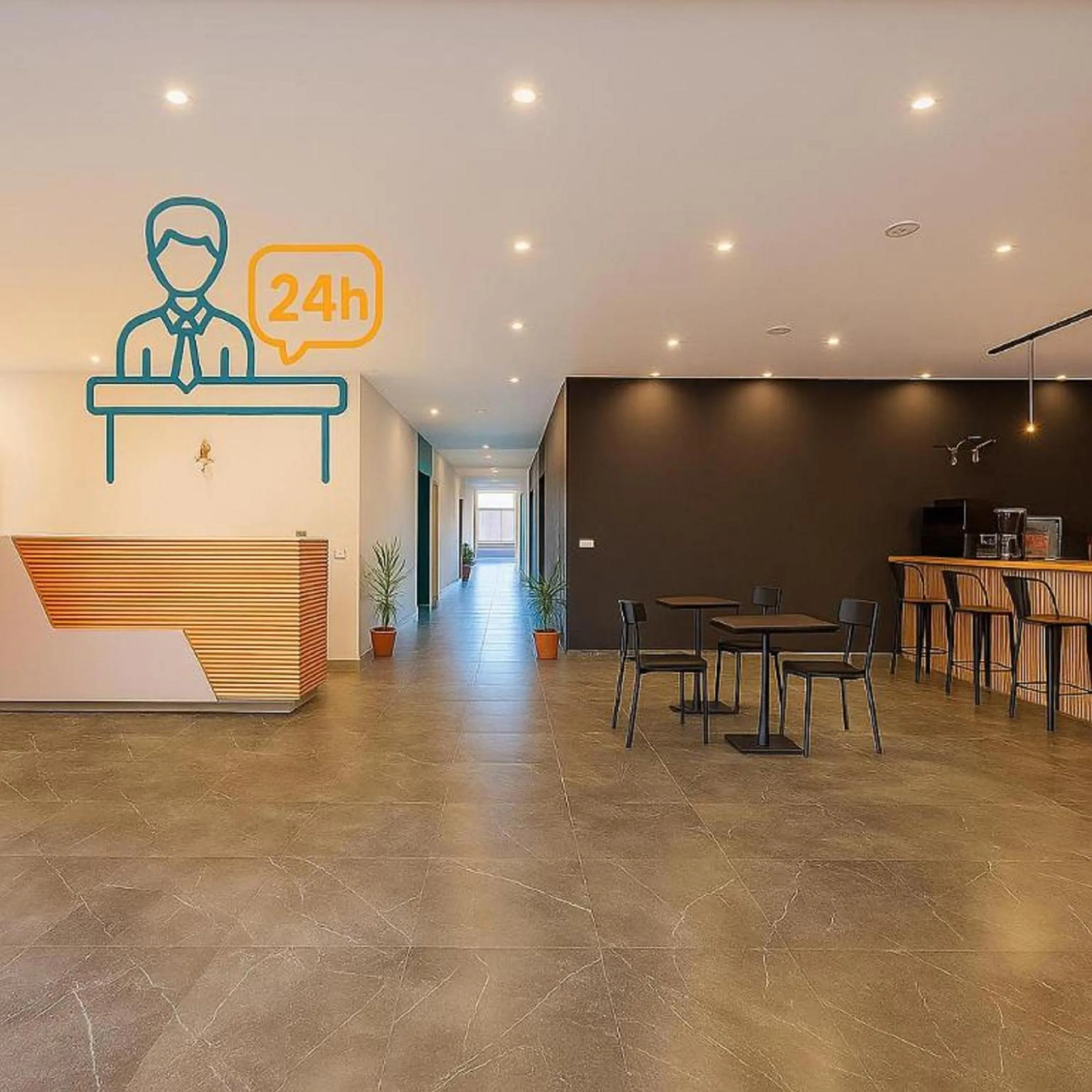 Lobby or reception in Bedcoin Hostel