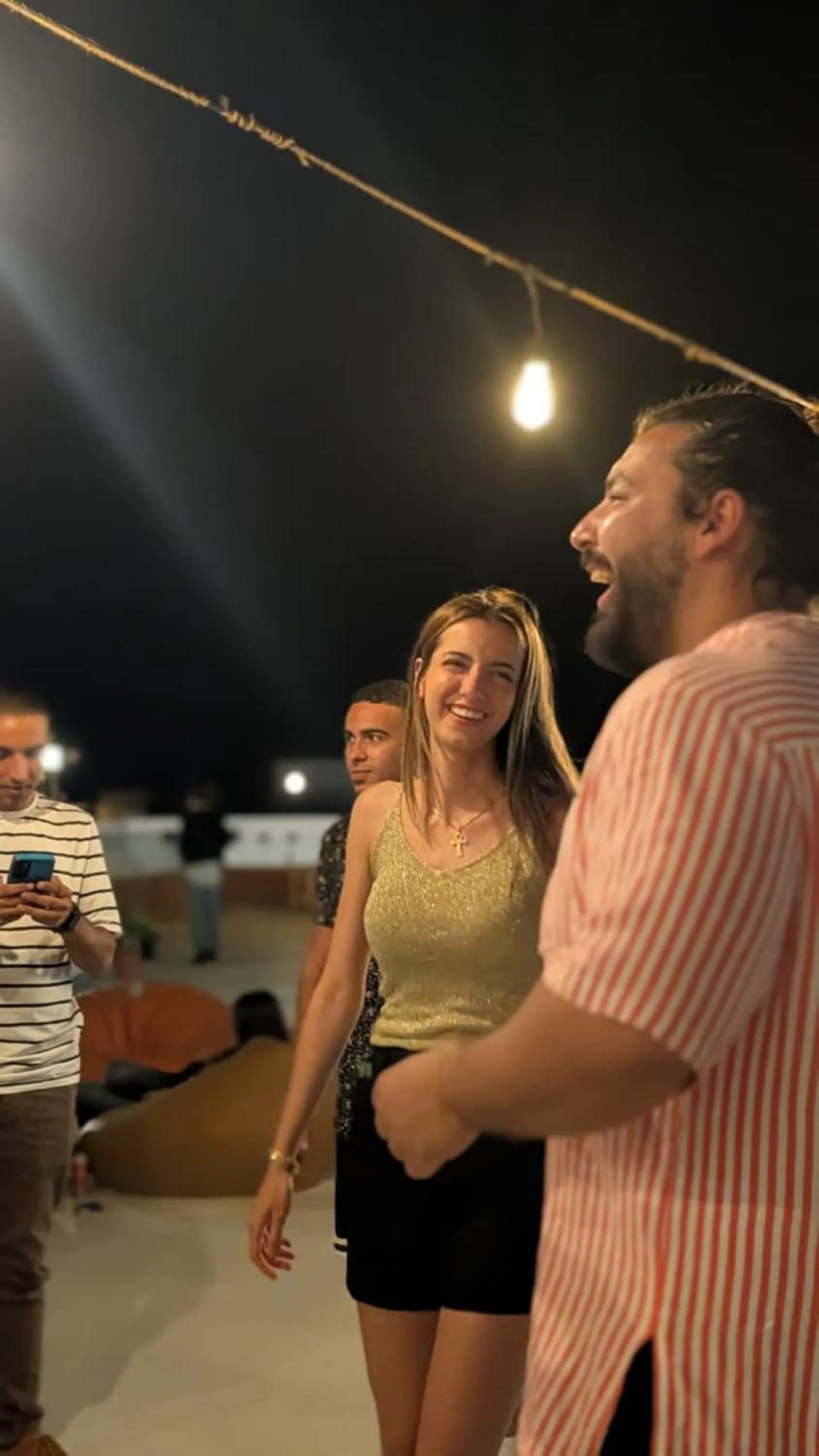 Evening entertainment in Bedcoin Hostel