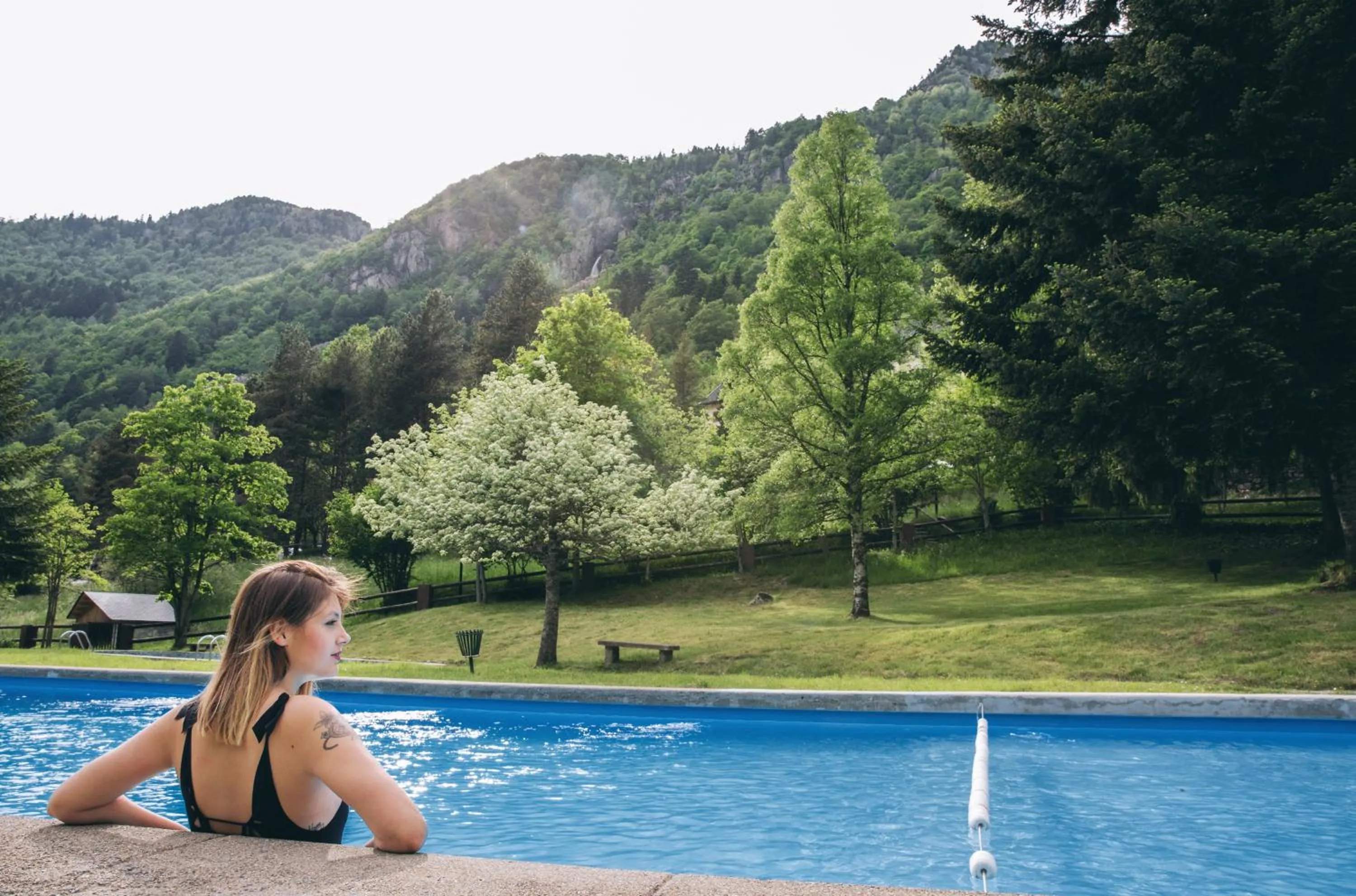 Swimming pool in Hotel Caldas