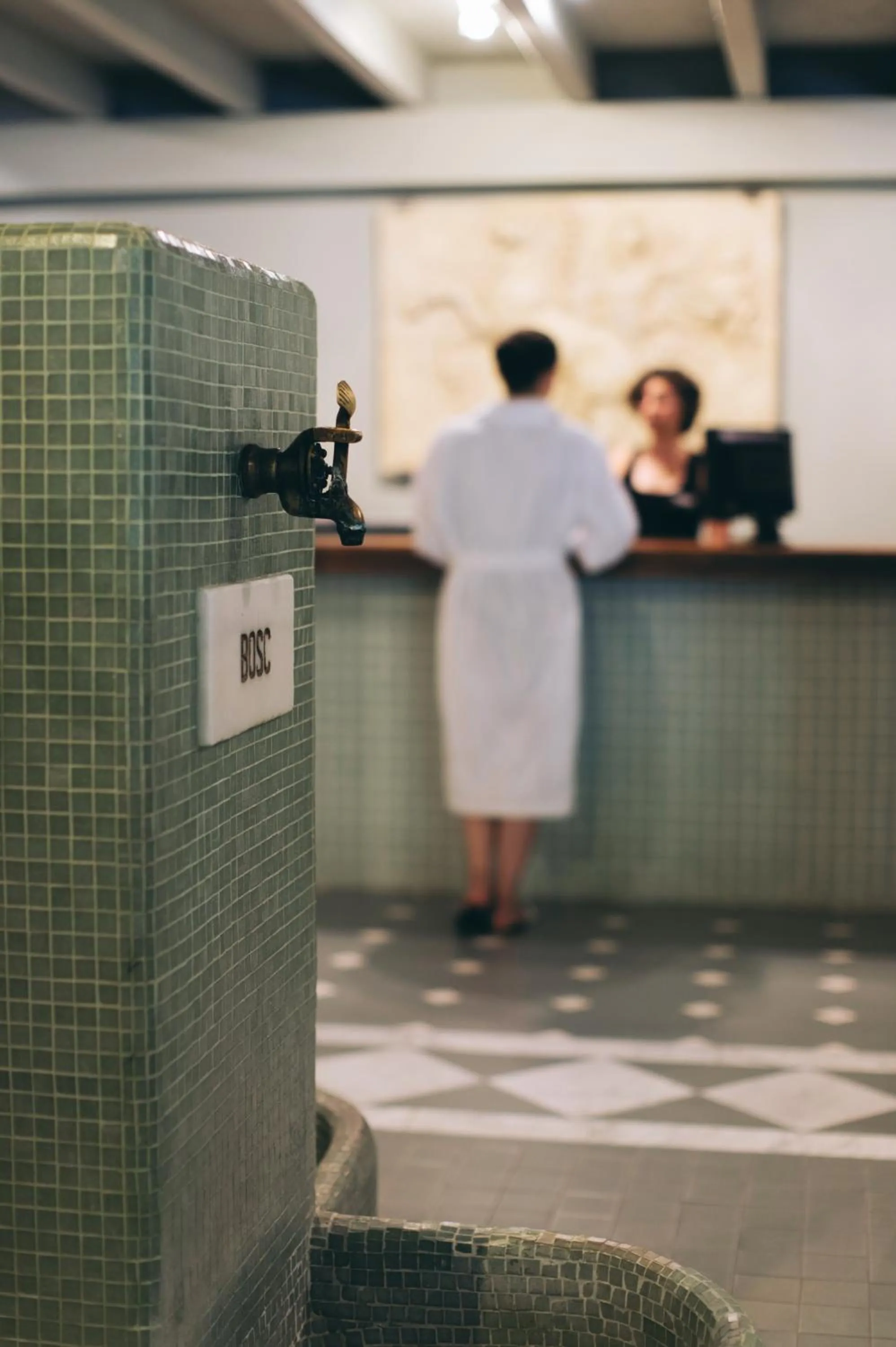 Lobby or reception in Hotel Caldas