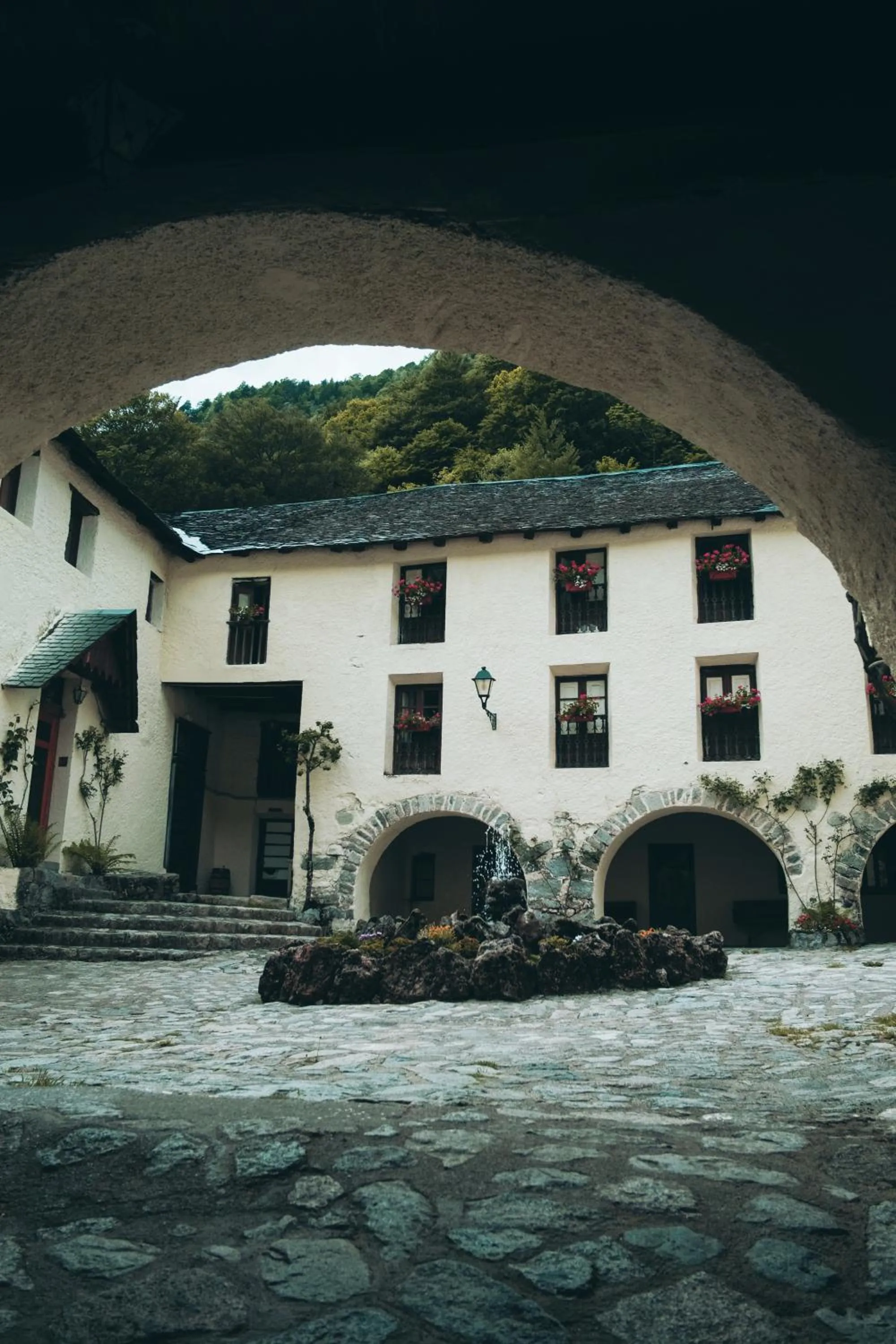 Patio in Hotel Caldas