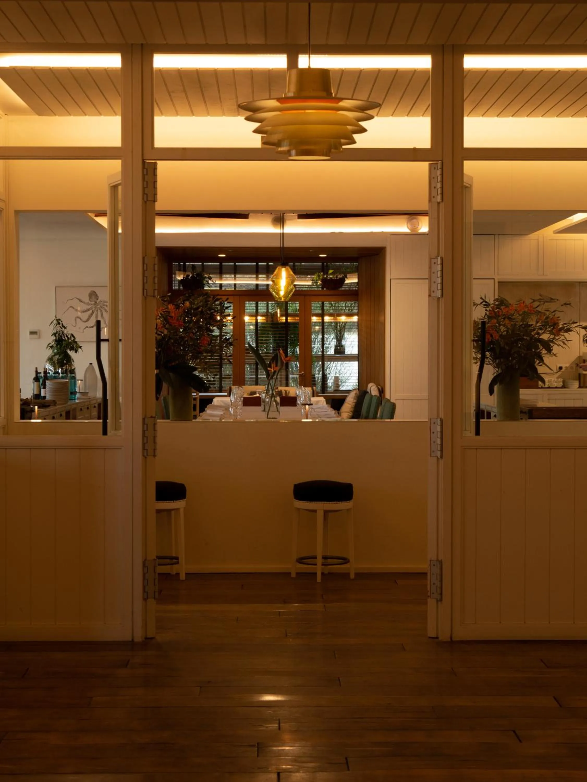 Dining area in Hostal Empúries