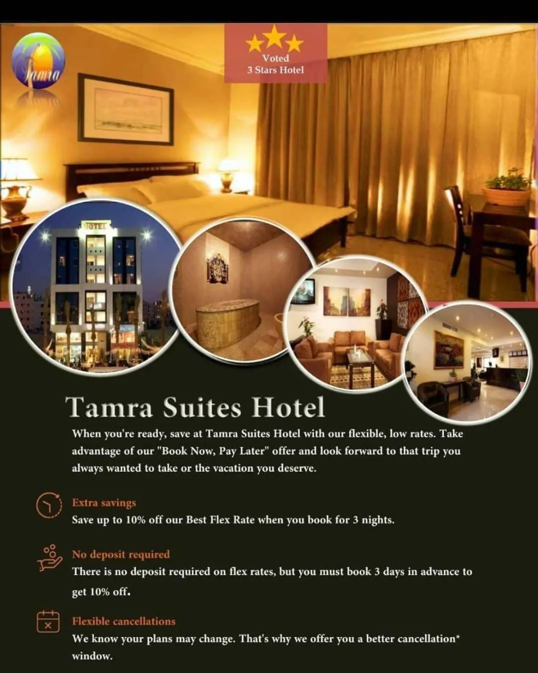 Facility for disabled guests in Tamrah Suites Hotel