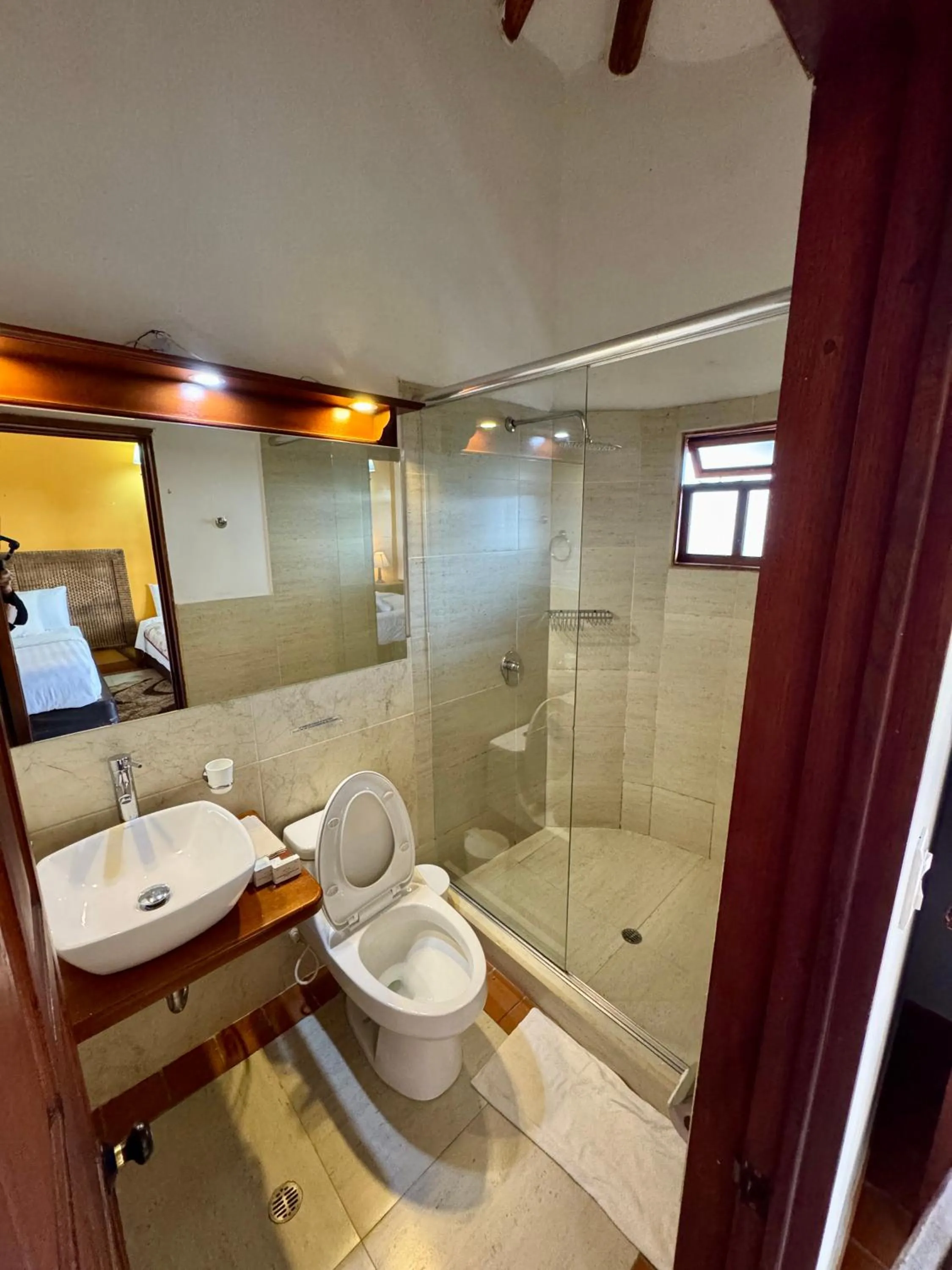 Shower in Hotel Bosque de la Villa