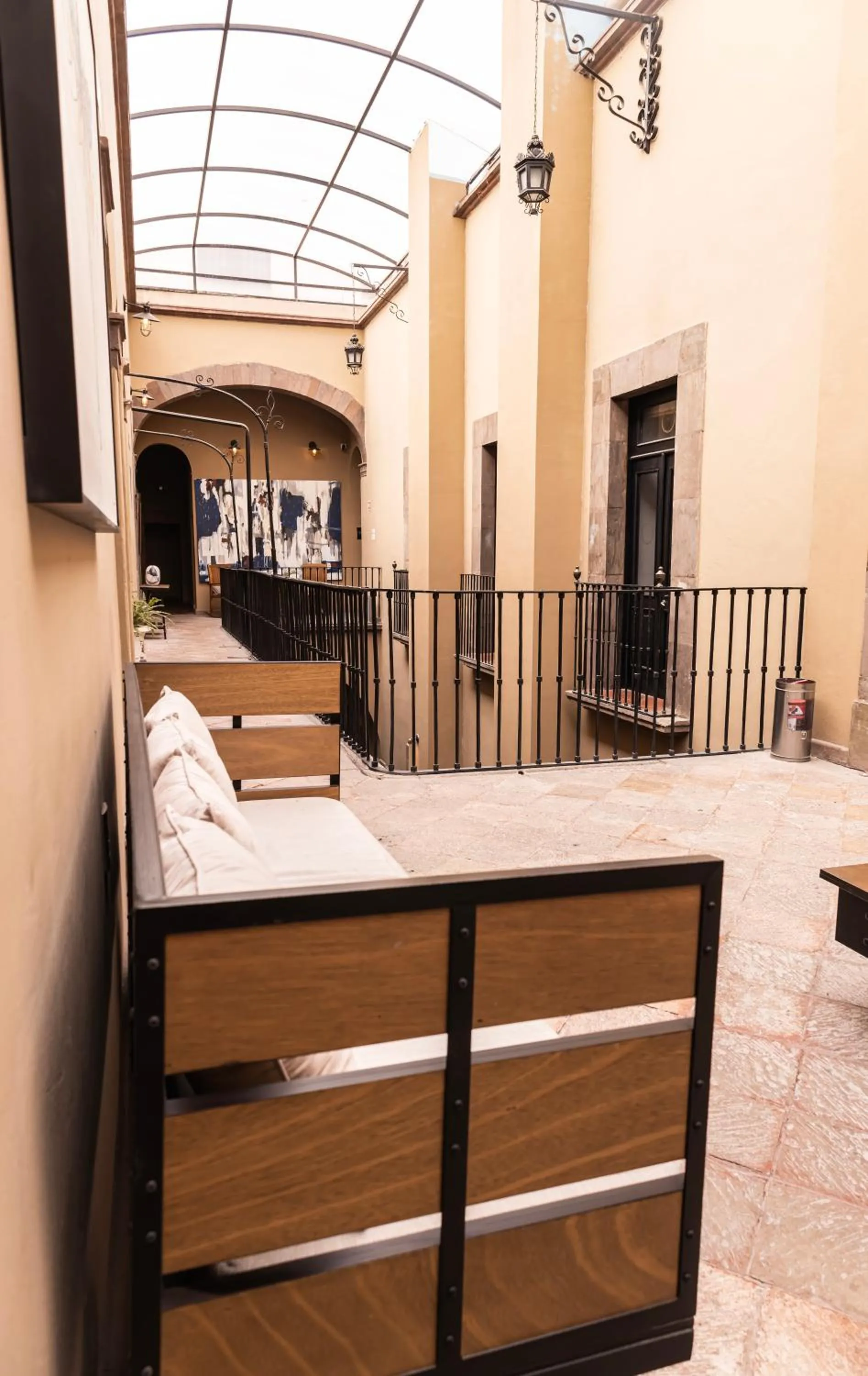 Patio, Bed in Hotel Plaza de Armas