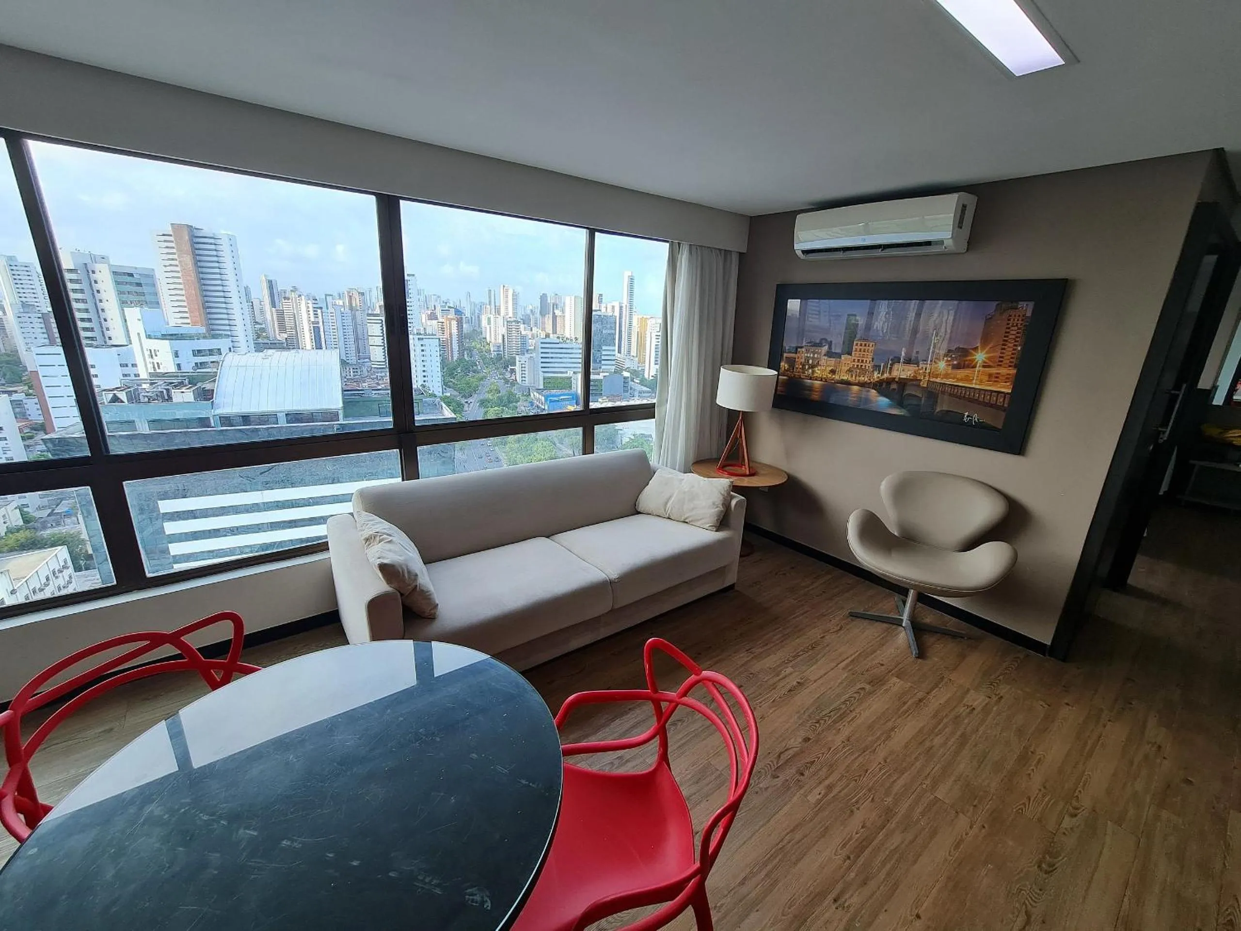 Living room in Confortável Flat em Boa Viagem com vista