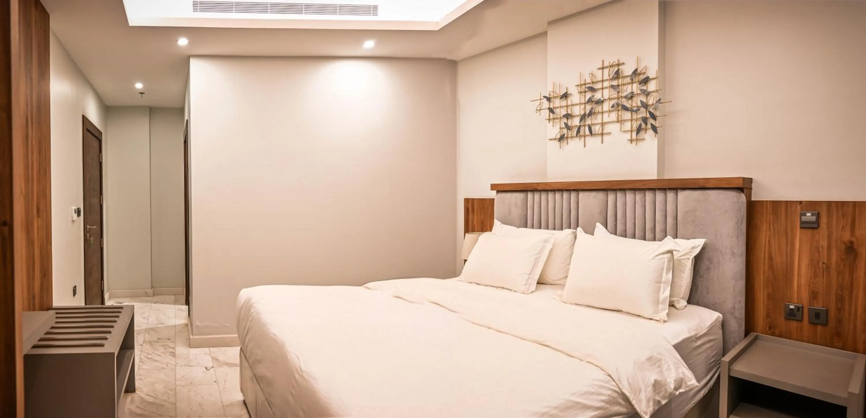 Bed in Sas Blue Suites