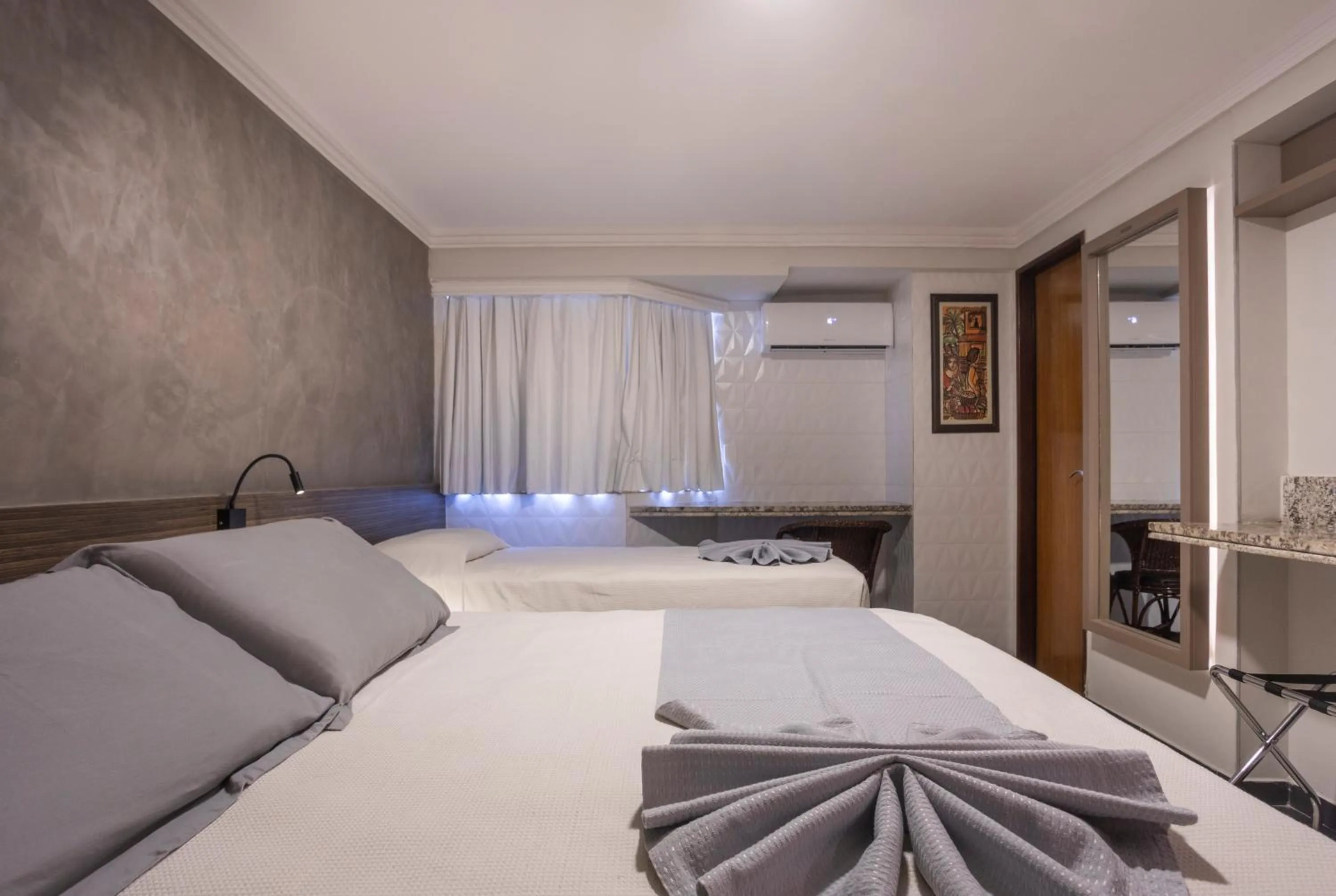 Bed in Atlântico Praia Hotel