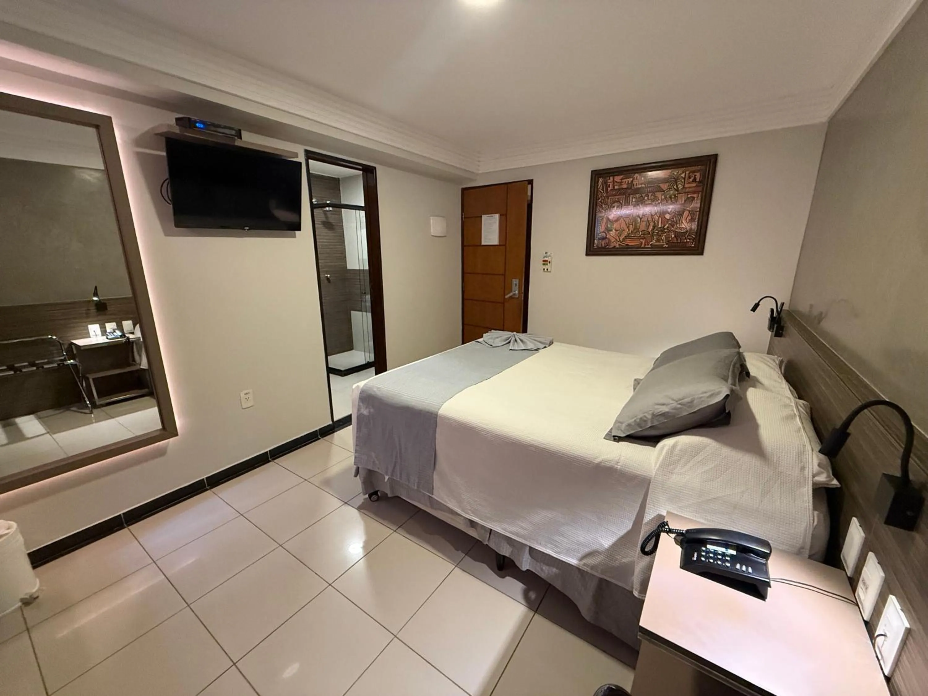 Bed in Atlântico Praia Hotel