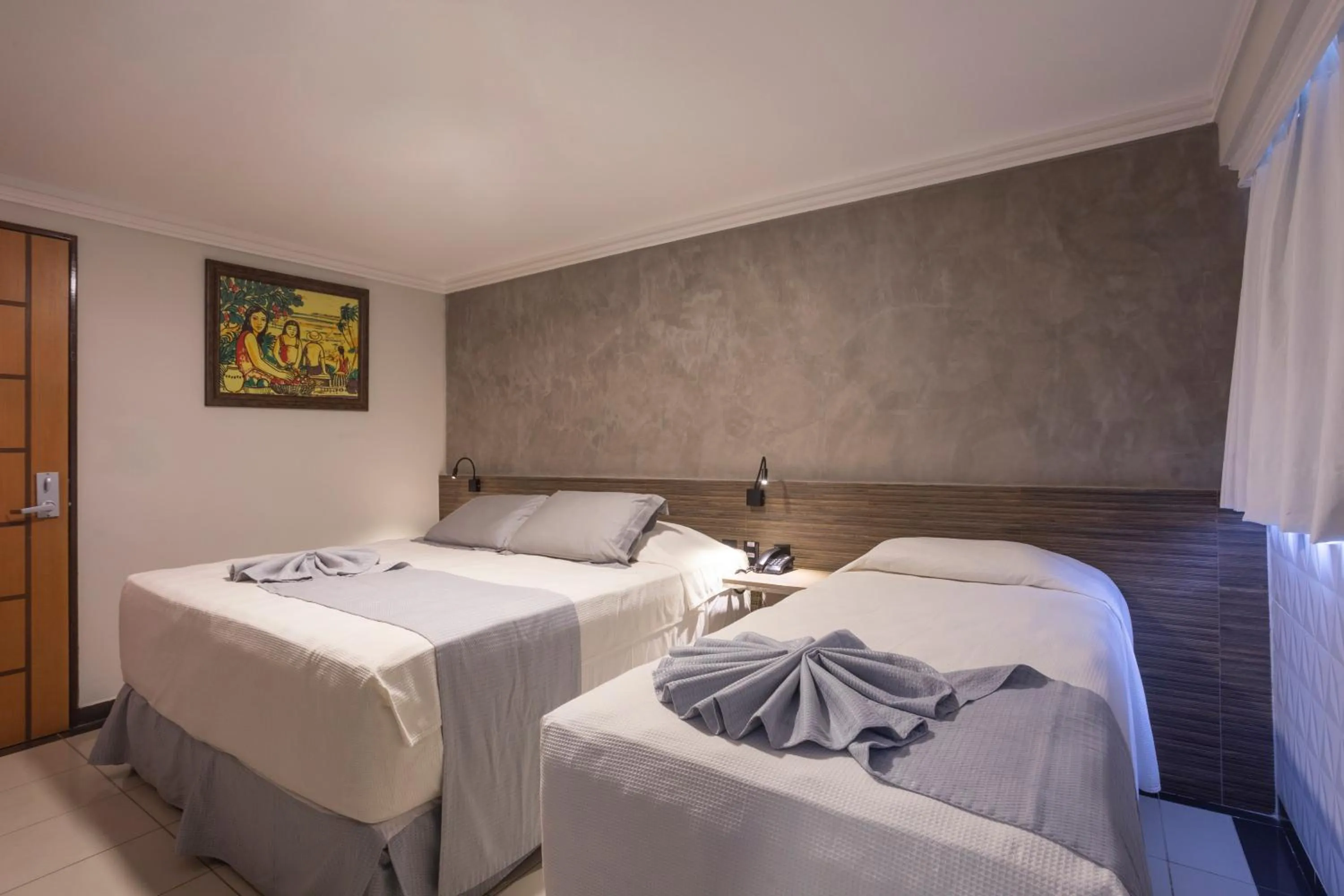 Bed in Atlântico Praia Hotel