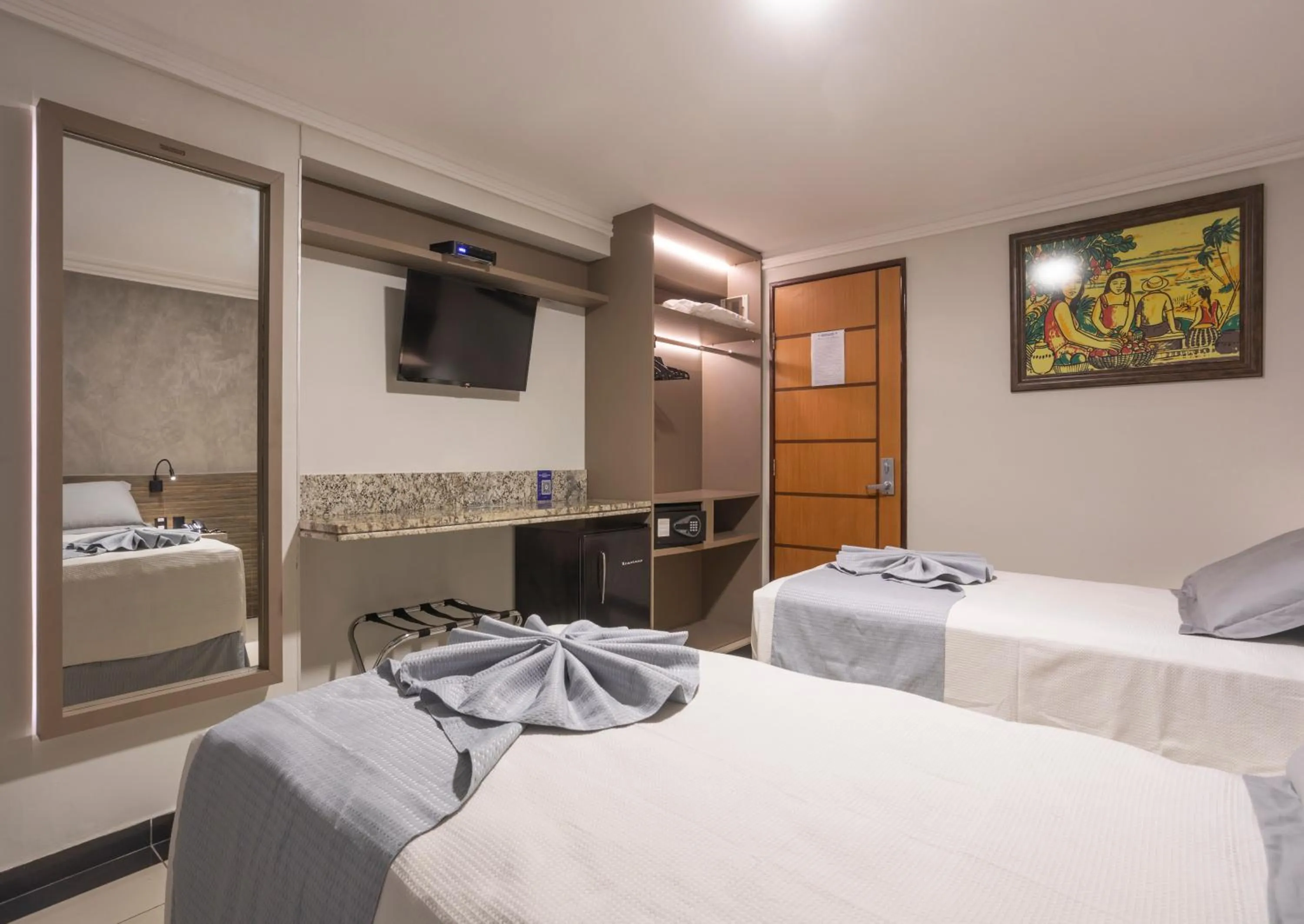 Bed in Atlântico Praia Hotel