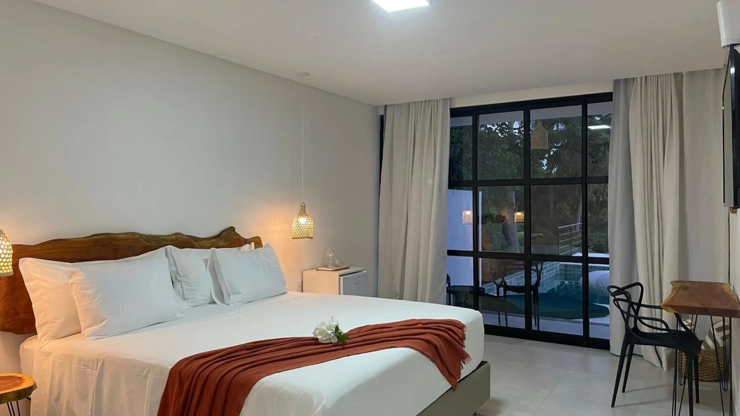 Bedroom, Bed in Milie Lounge Pousada