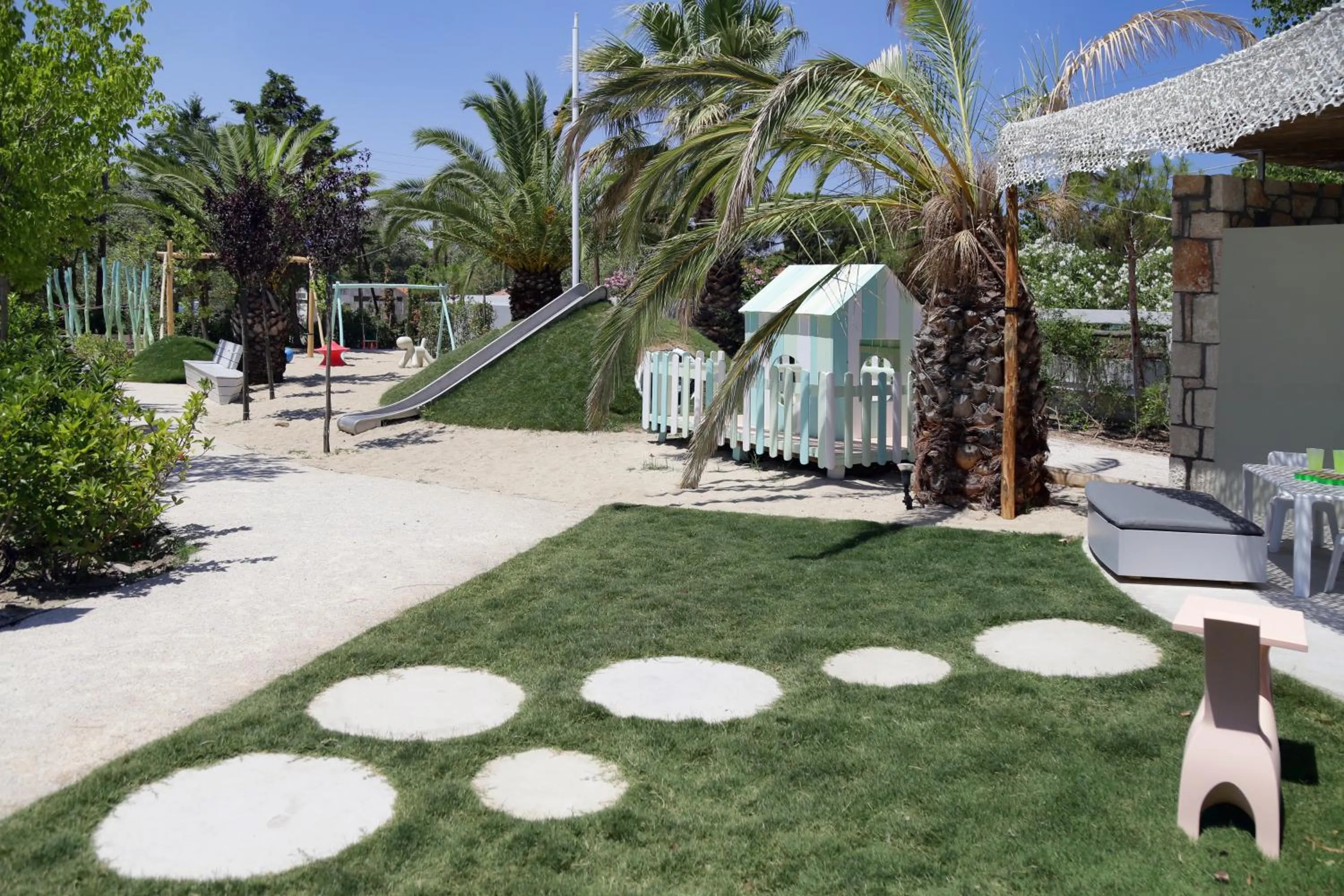Children play ground in Ekies All Senses Resort, a Member of Design Hotels