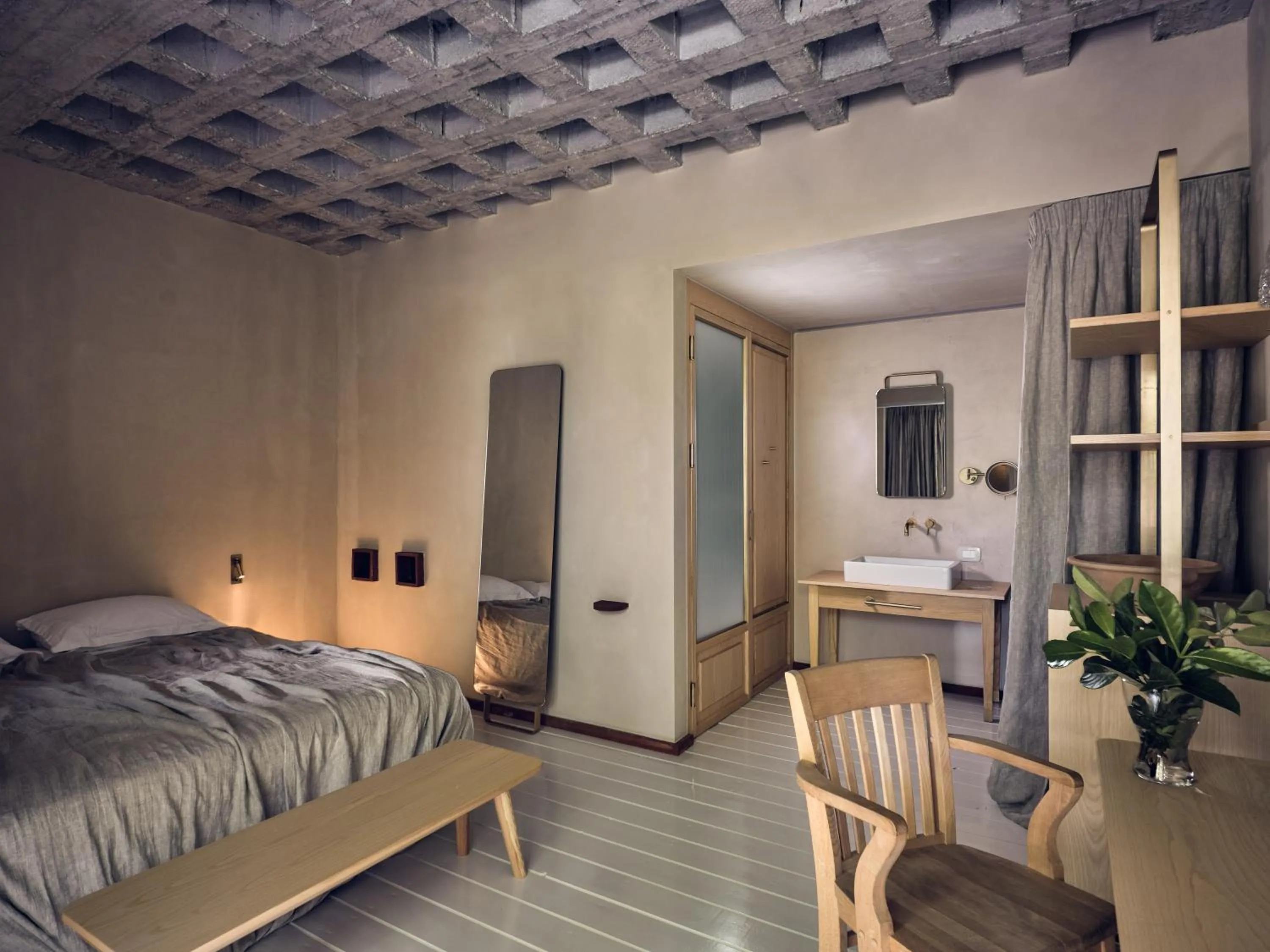 Bedroom, Bed in Ekies All Senses Resort, a Member of Design Hotels