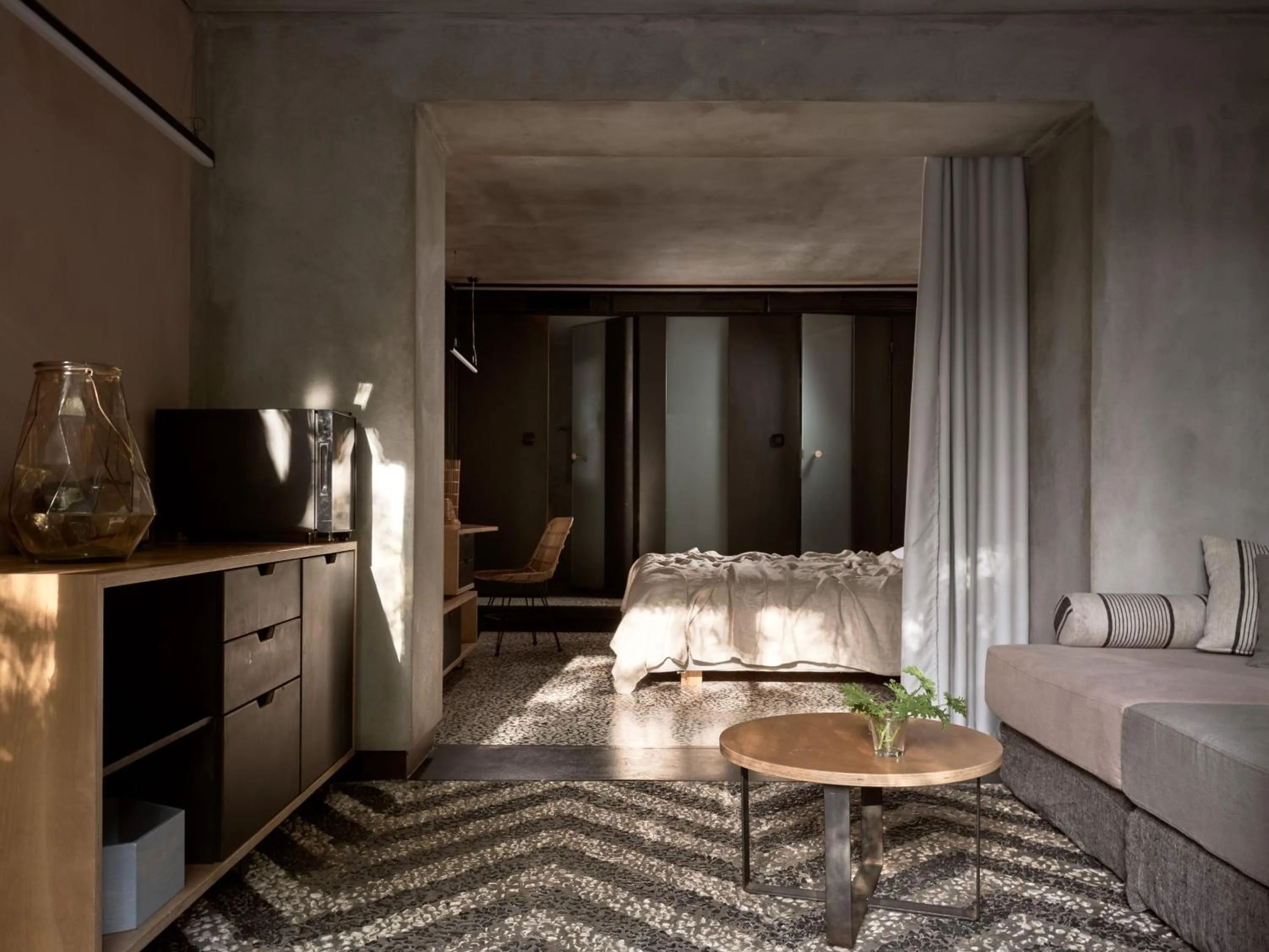 Bed in Ekies All Senses Resort, a Member of Design Hotels