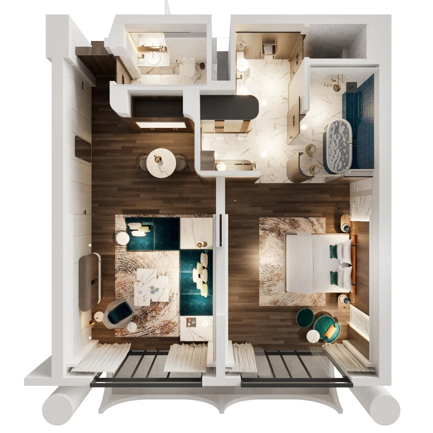 Photo of the whole room in The Yacht Hotel by DC